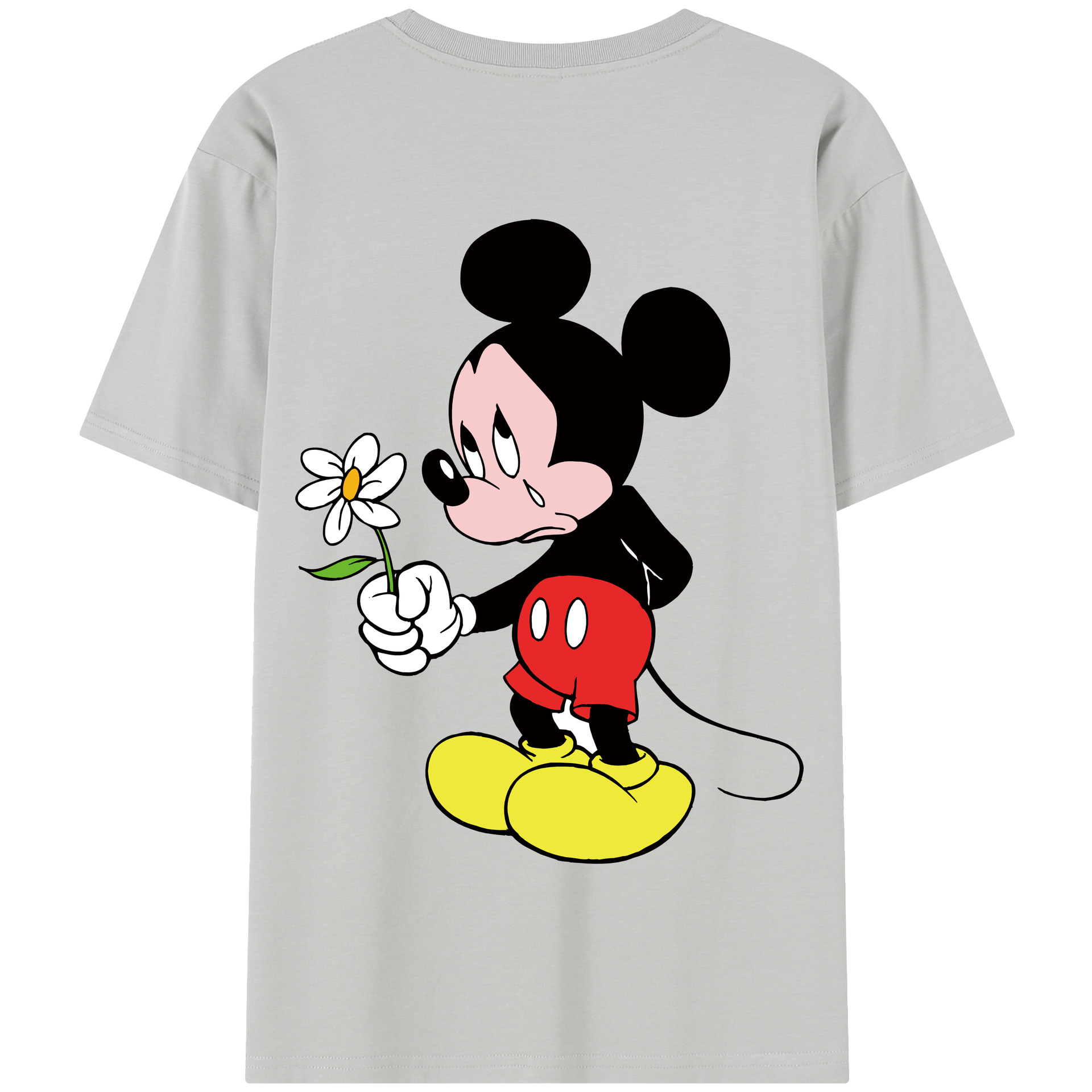 （画像用） ミッキーマウス Mickey Mouse 綿100％半袖Tシャツ（背面プリント）