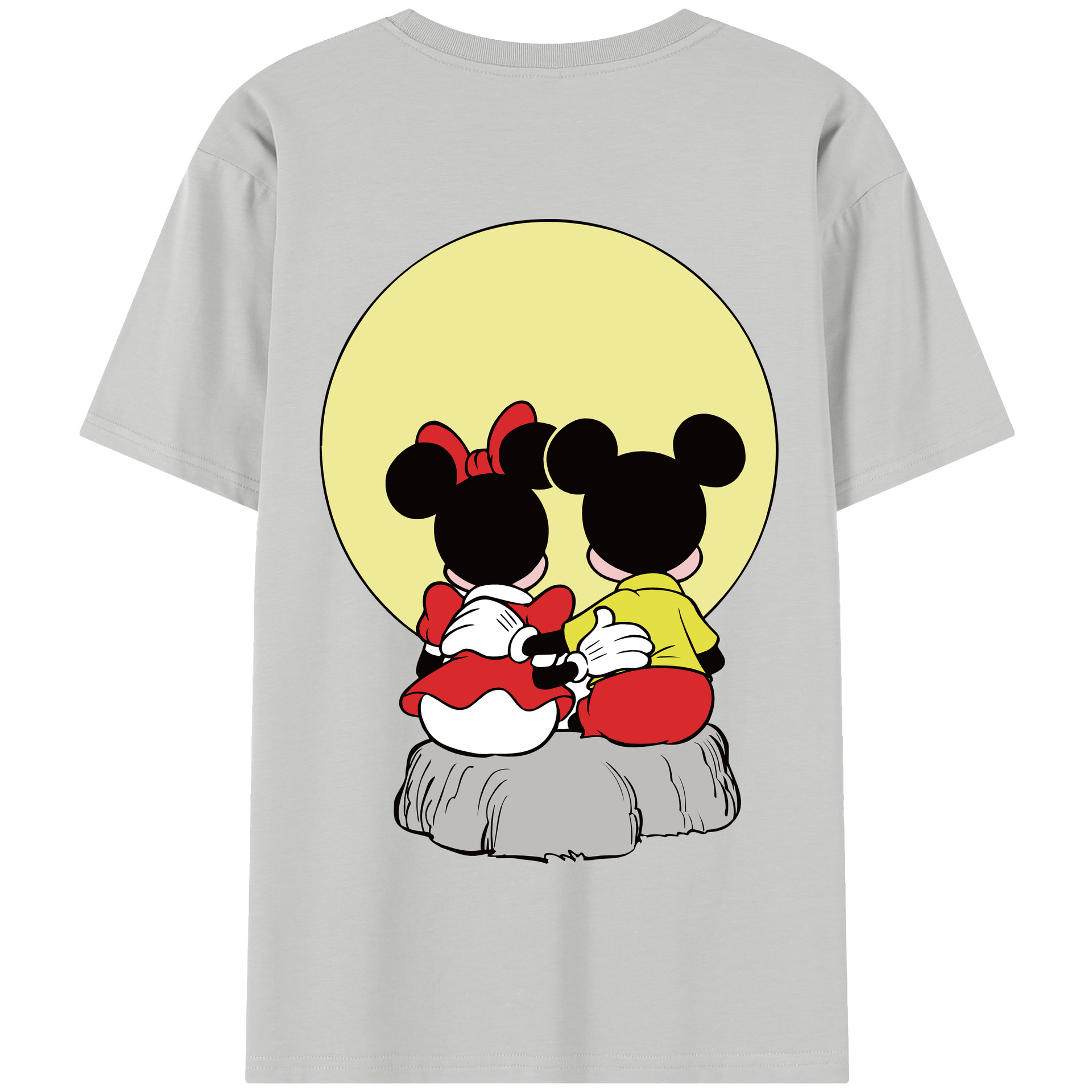 （画像用） ミッキーマウス Mickey Mouse 綿100％半袖Tシャツ（背面プリント）
