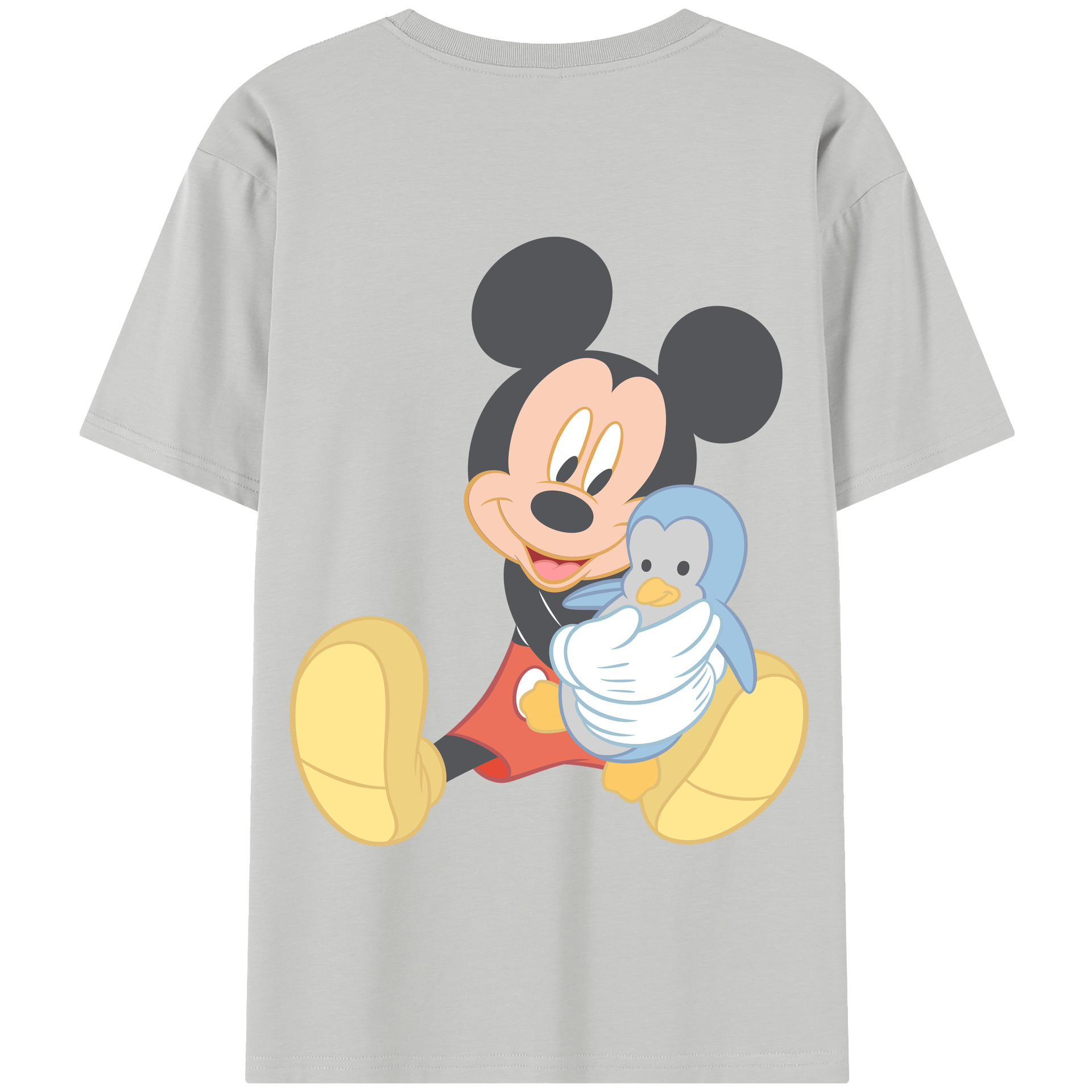 （画像用） ミッキーマウス Mickey Mouse 綿100％半袖Tシャツ（背面プリント）