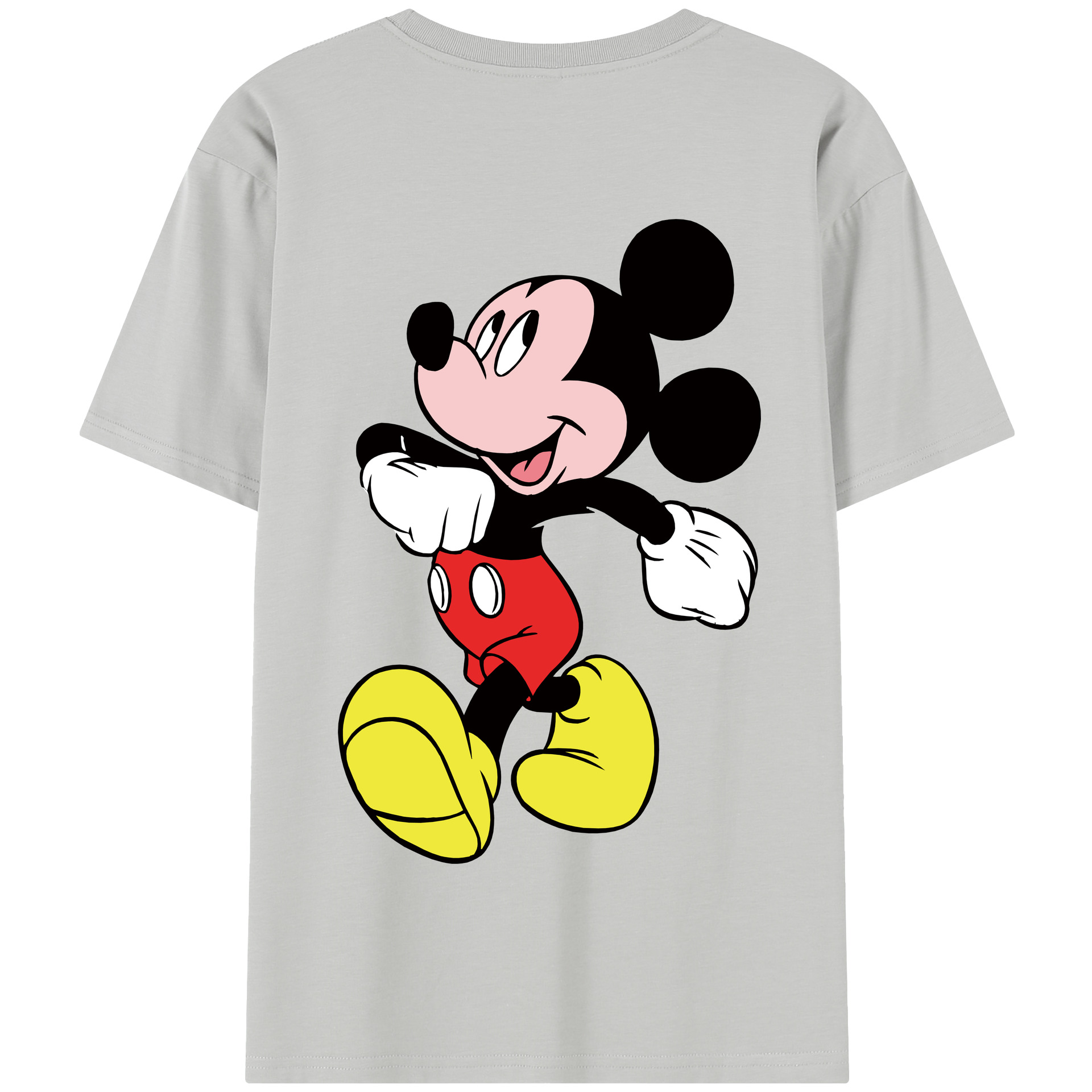 （画像用） ミッキーマウス Mickey Mouse 綿100％半袖Tシャツ（背面プリント）