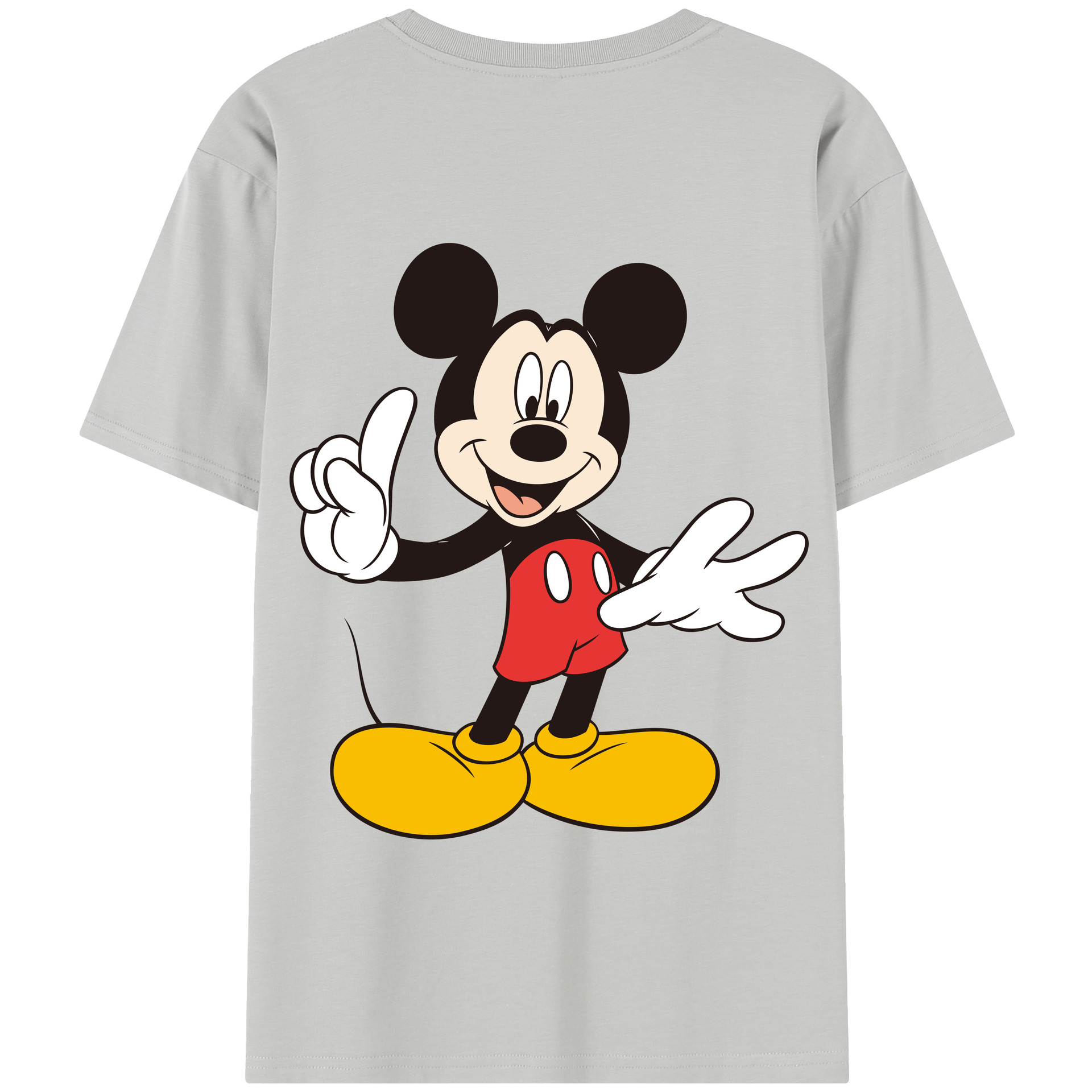 （画像用） ミッキーマウス Mickey Mouse 綿100％半袖Tシャツ（背面プリント）