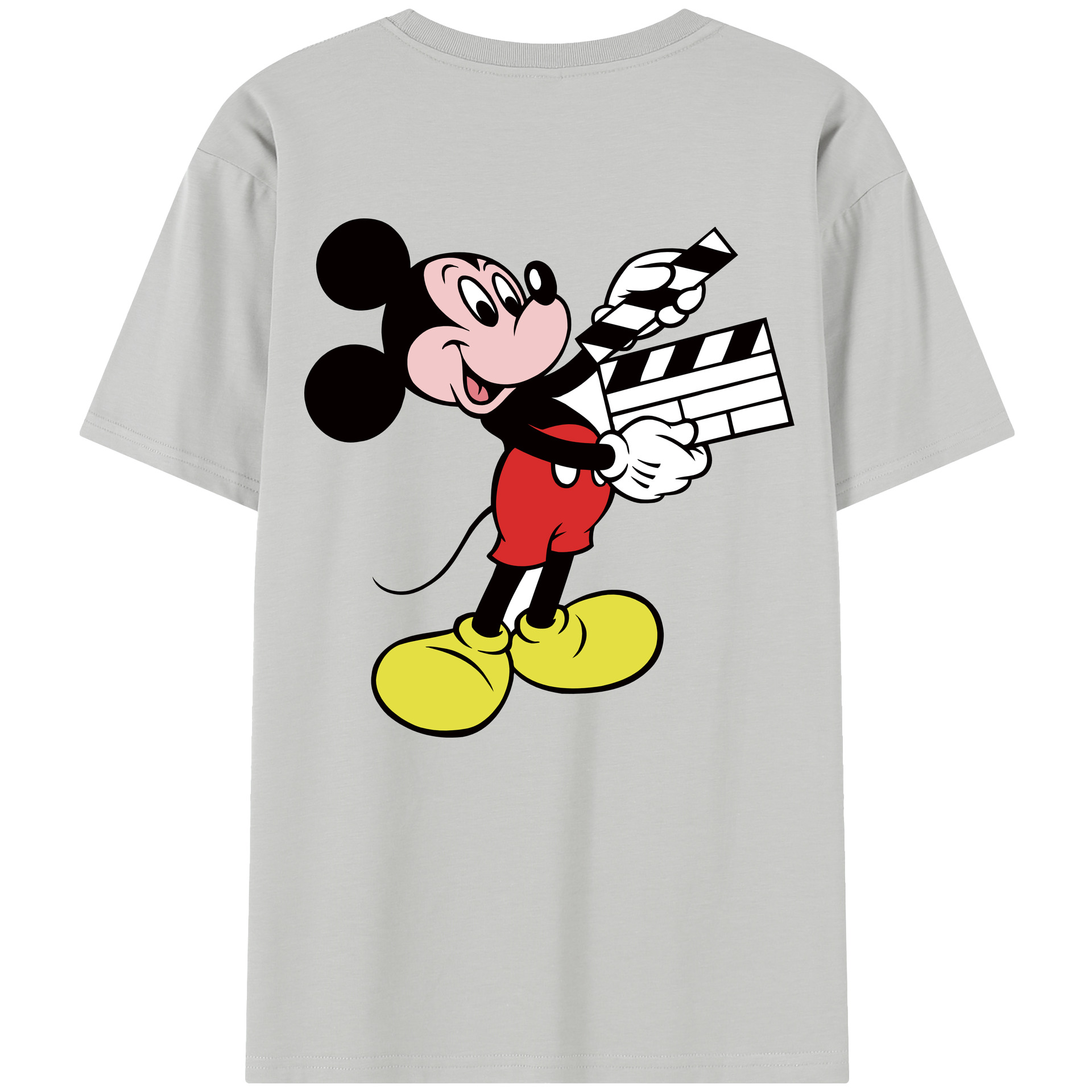 （画像用） ミッキーマウス Mickey Mouse 綿100％半袖Tシャツ（背面プリント）