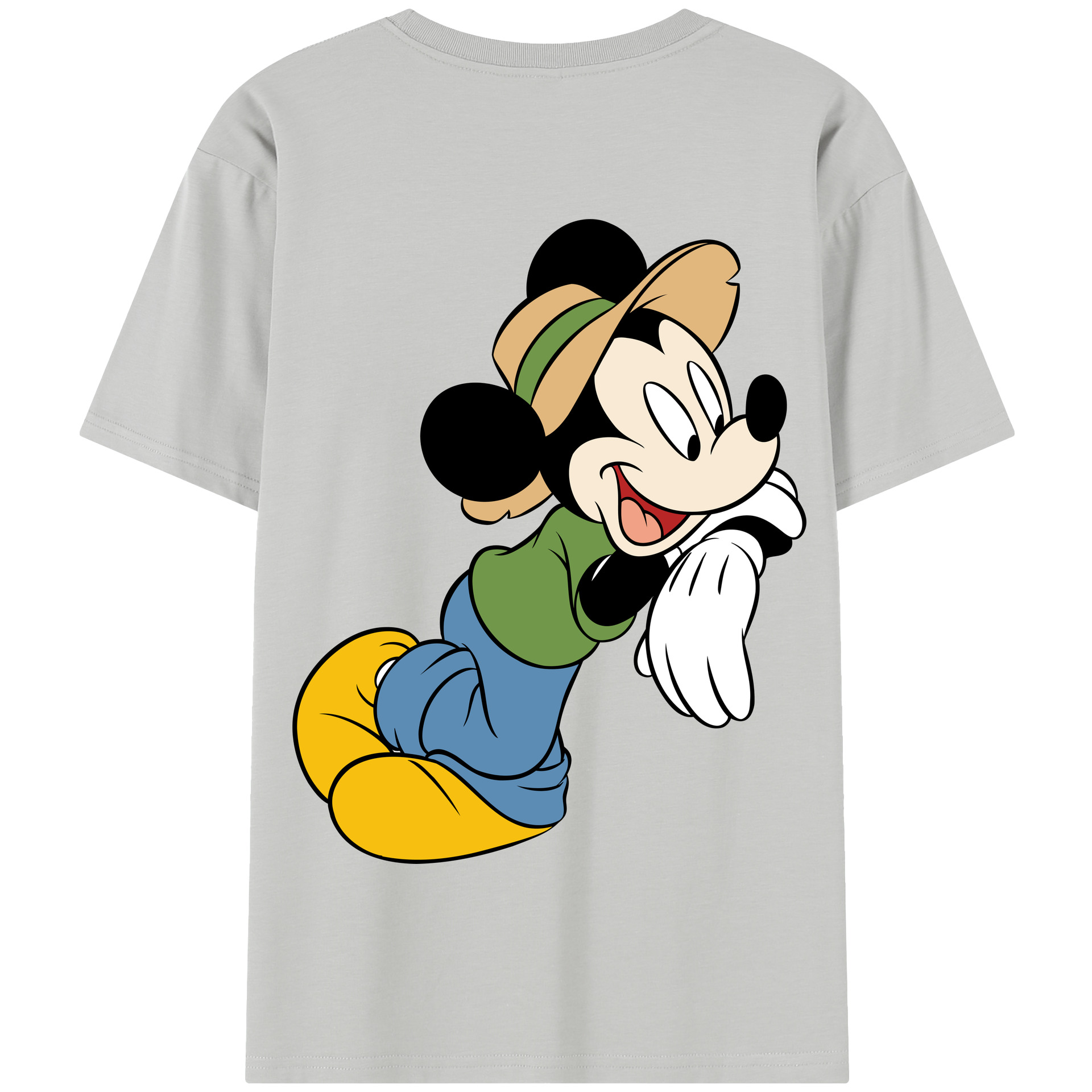 （画像用） ミッキーマウス Mickey Mouse 綿100％半袖Tシャツ（背面プリント）