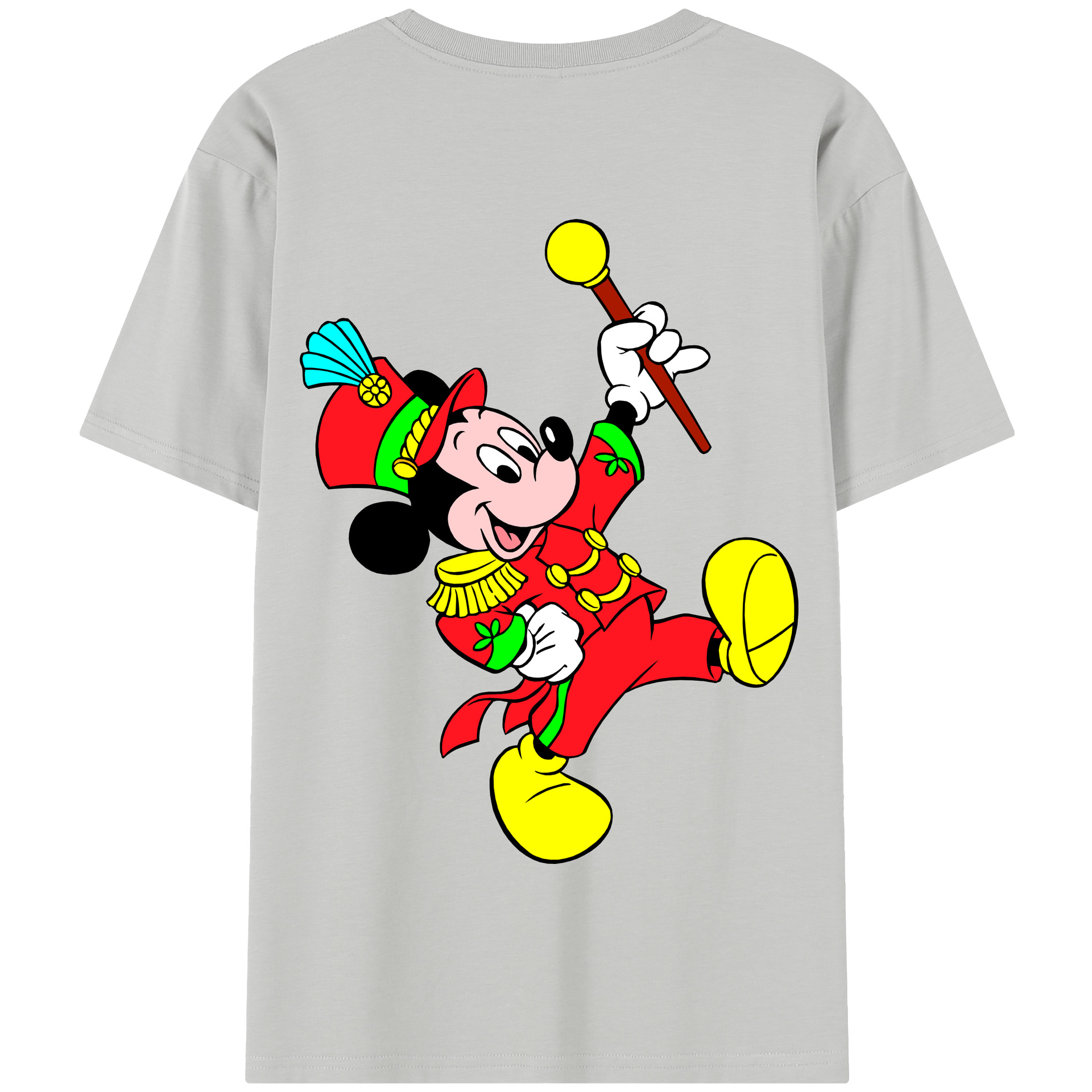 （画像用） ミッキーマウス Mickey Mouse 綿100％半袖Tシャツ（背面プリント）