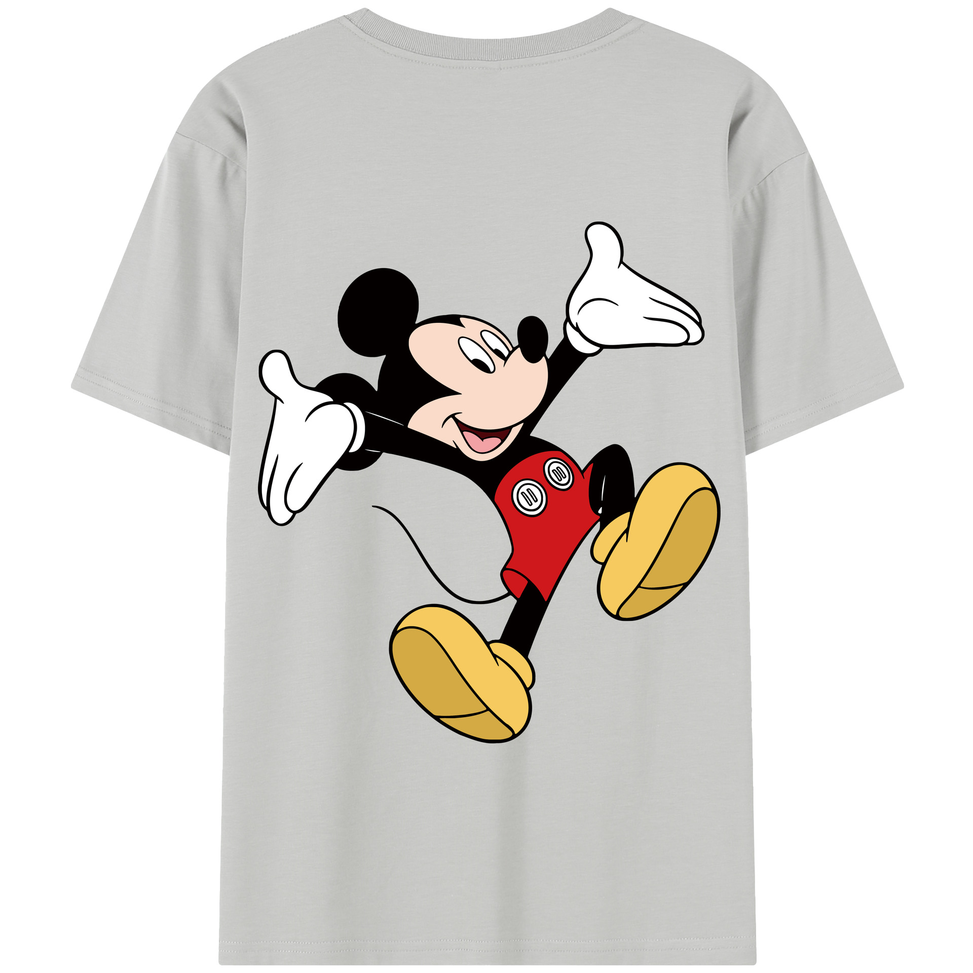 （画像用） ミッキーマウス Mickey Mouse 綿100％半袖Tシャツ（背面プリント）