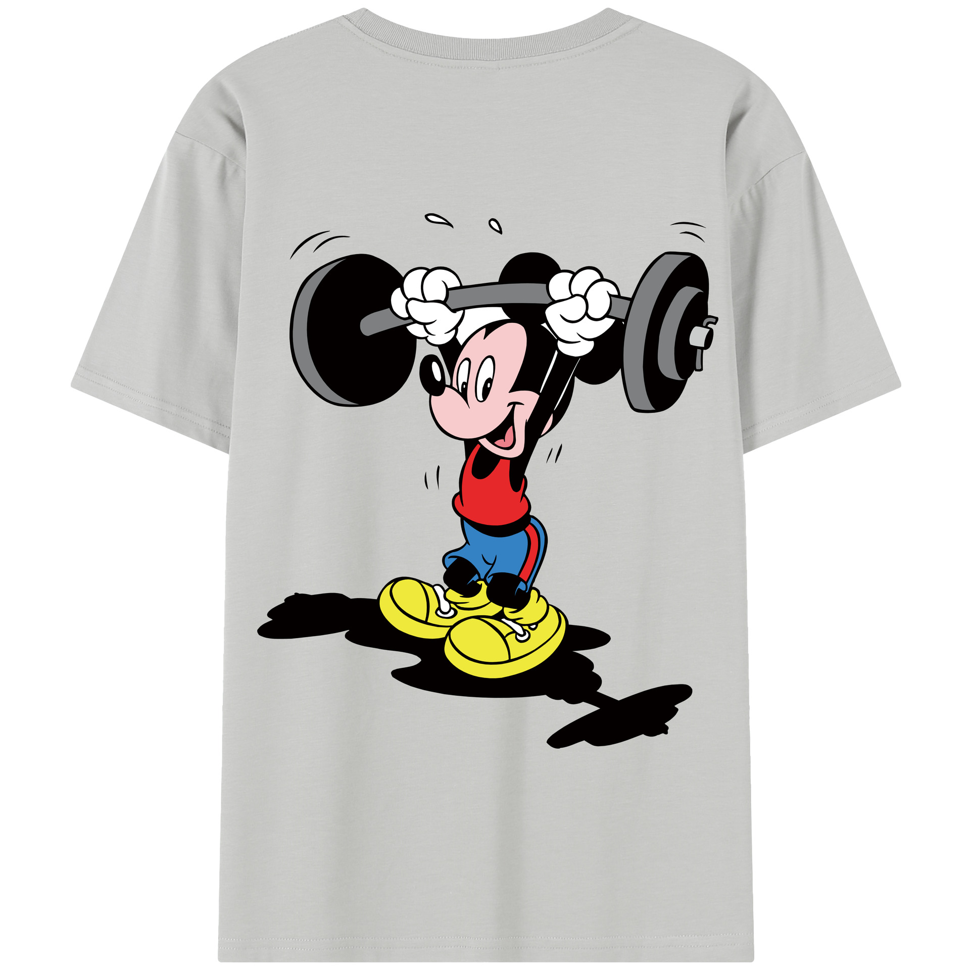 （画像用） ミッキーマウス Mickey Mouse 綿100％半袖Tシャツ（背面プリント）