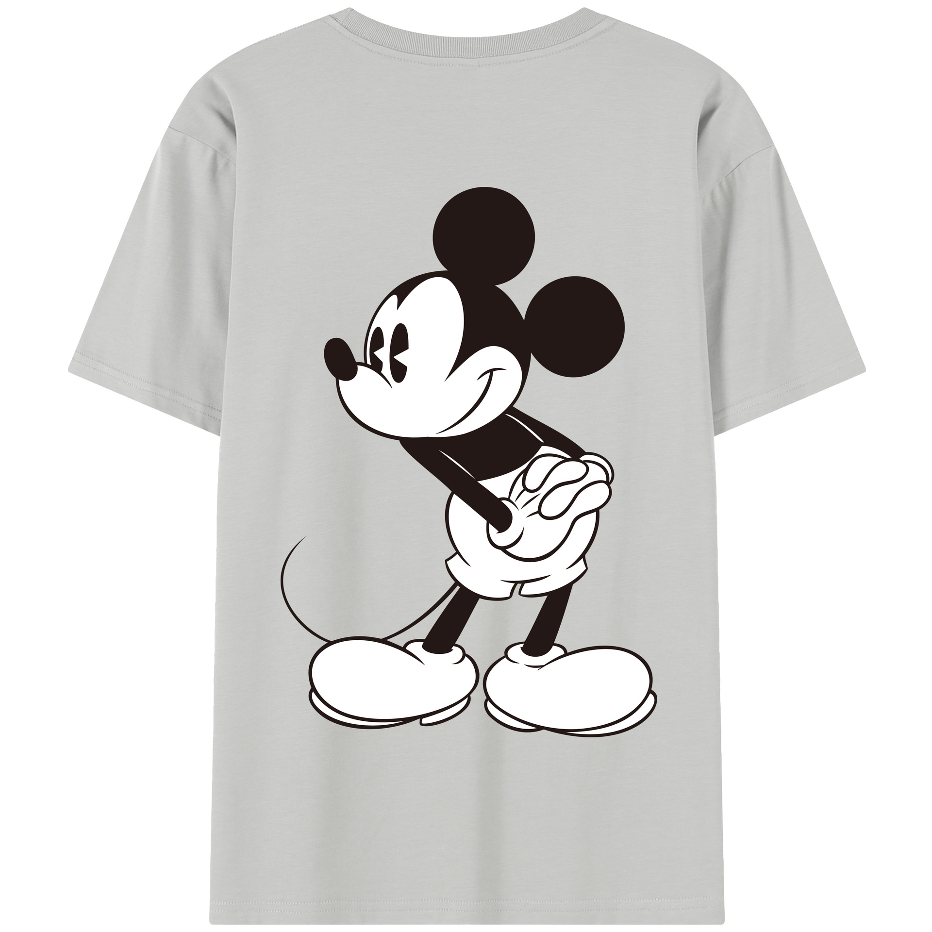 （画像用） ミッキーマウス Mickey Mouse 綿100％半袖Tシャツ（背面プリント）