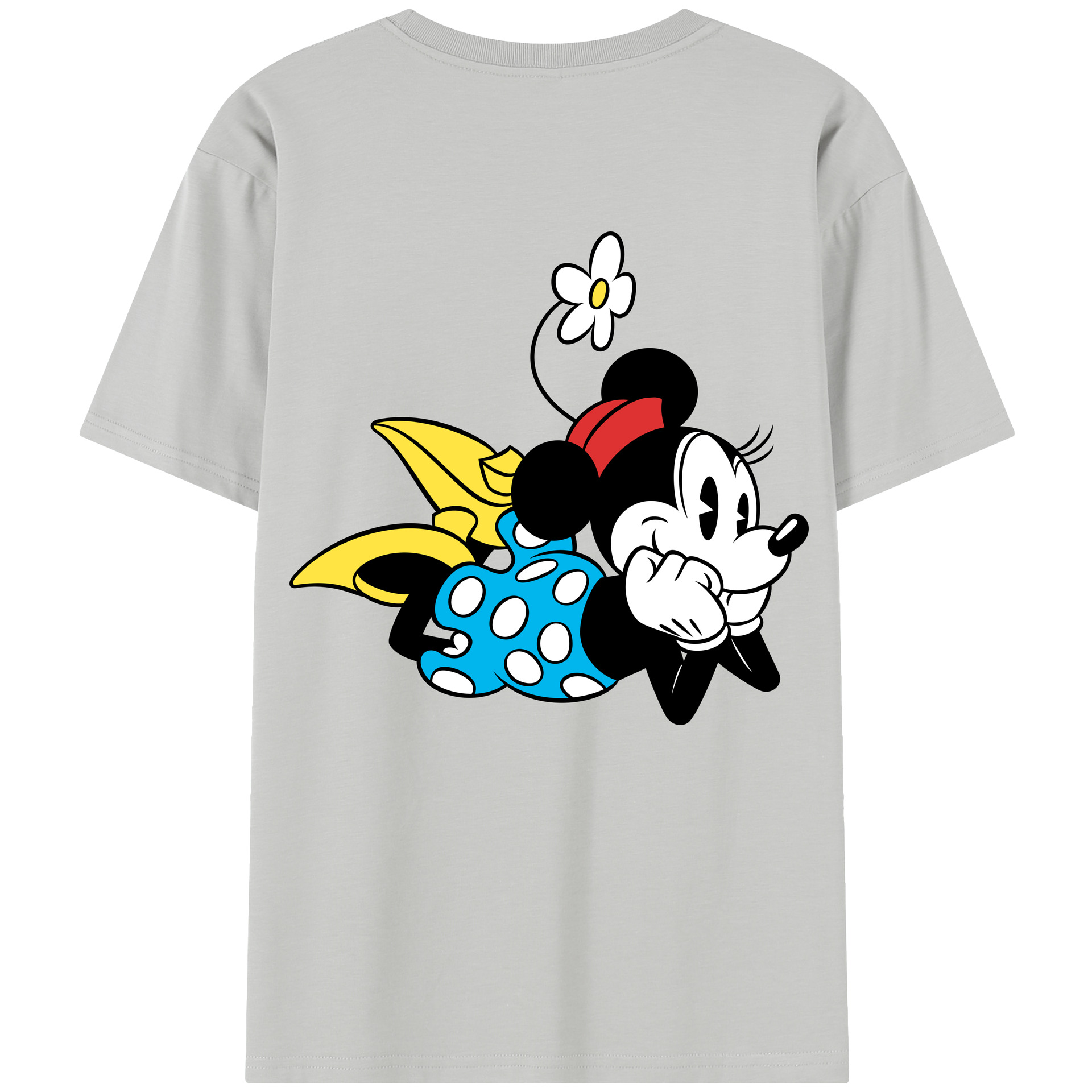 （画像用） ミッキーマウス Mickey Mouse 綿100％半袖Tシャツ（背面プリント）