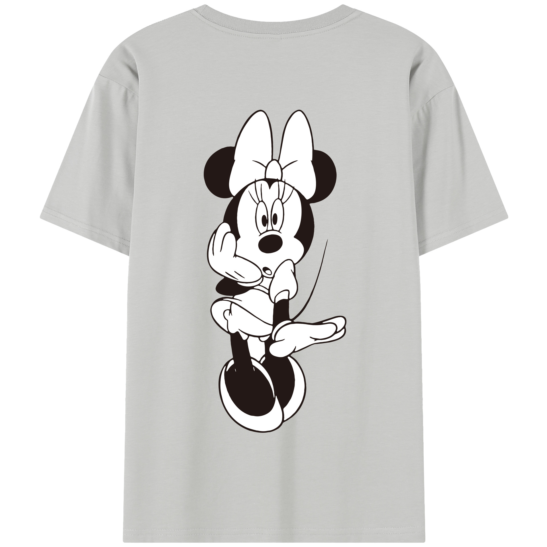 （画像用） ミッキーマウス Mickey Mouse 綿100％半袖Tシャツ（背面プリント）