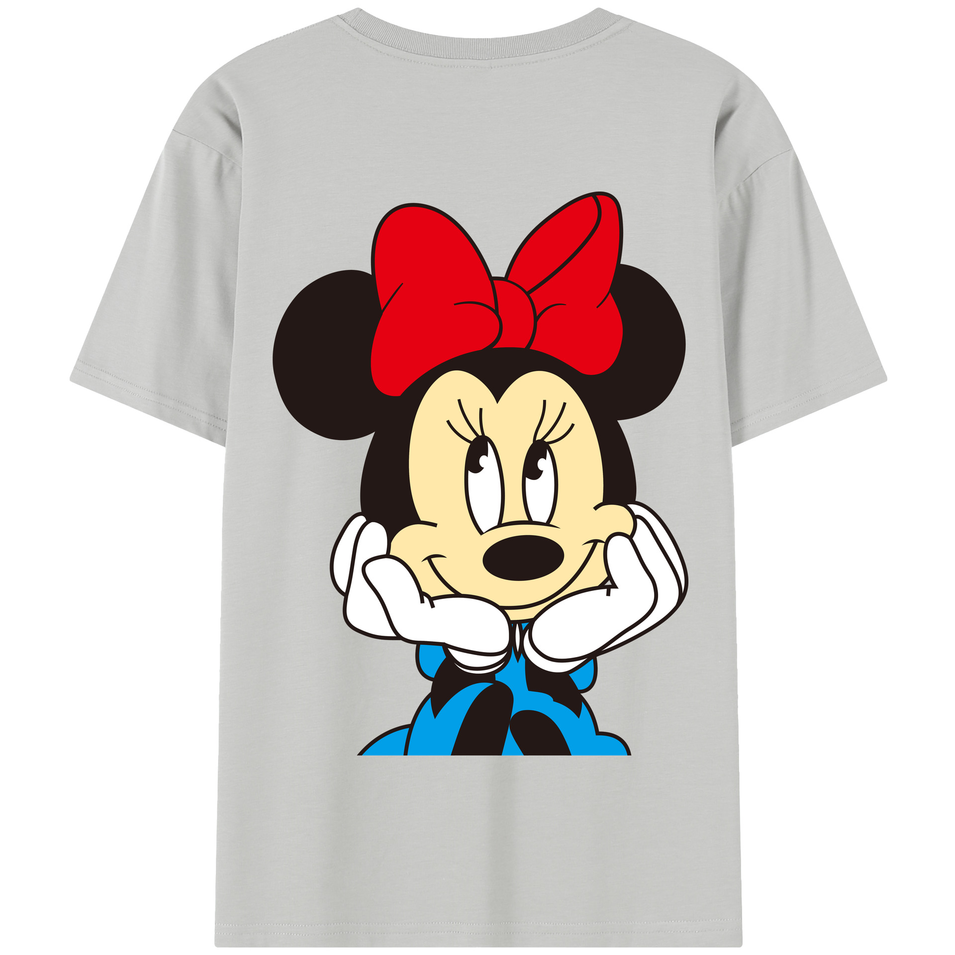 （画像用） ミッキーマウス Mickey Mouse 綿100％半袖Tシャツ（背面プリント）