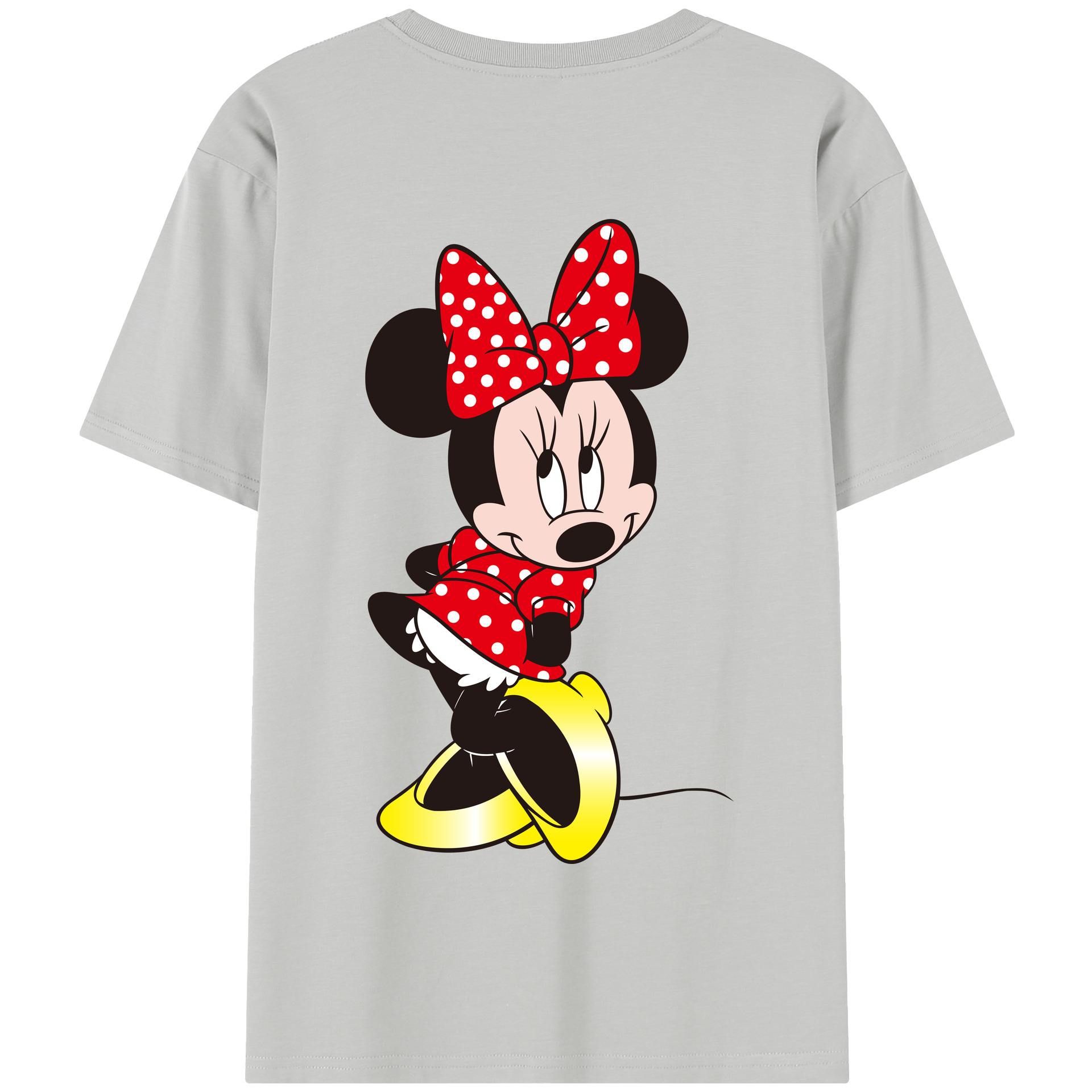 （画像用） ミッキーマウス Mickey Mouse 綿100％半袖Tシャツ（背面プリント）