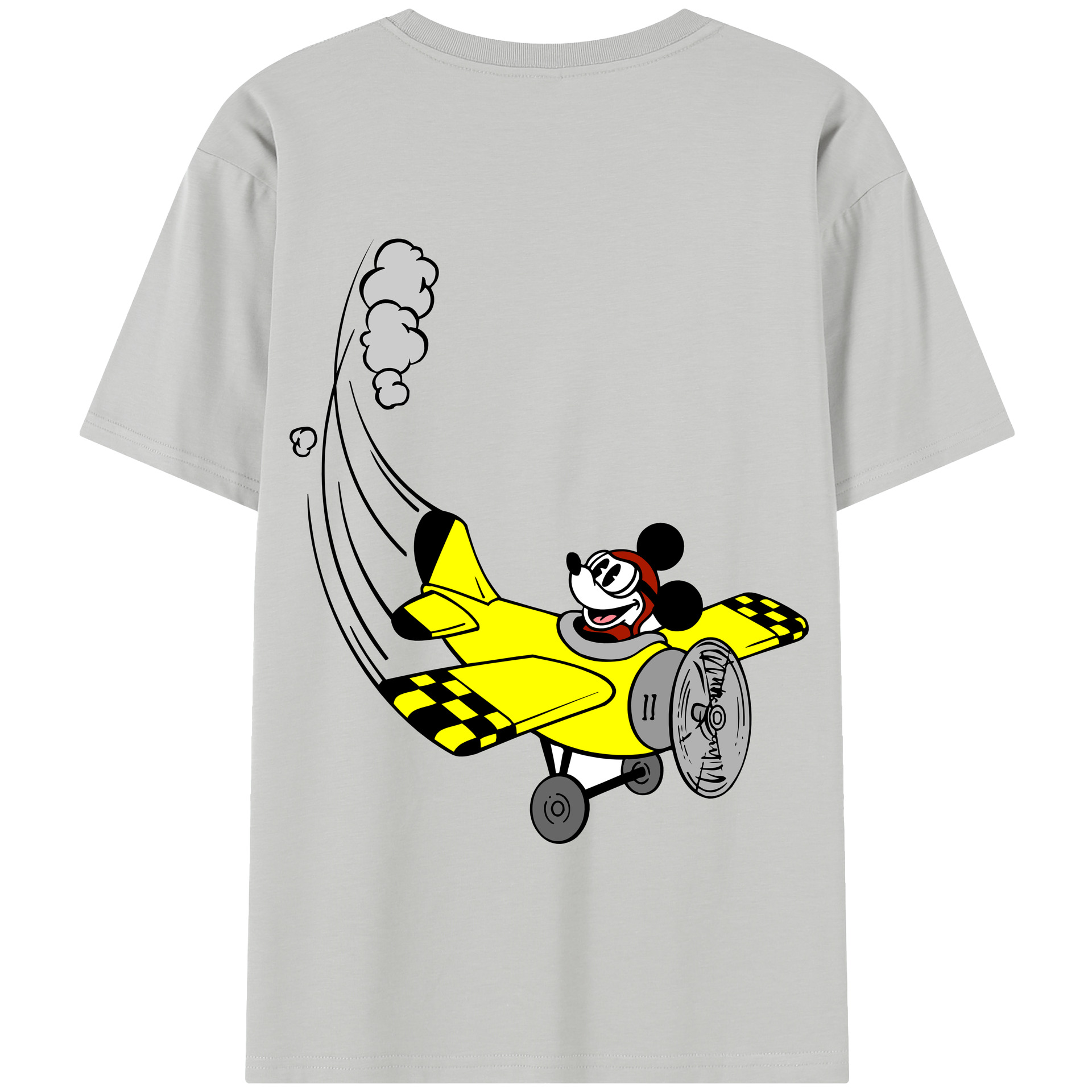 （画像用） ミッキーマウス Mickey Mouse 綿100％半袖Tシャツ（背面プリント）