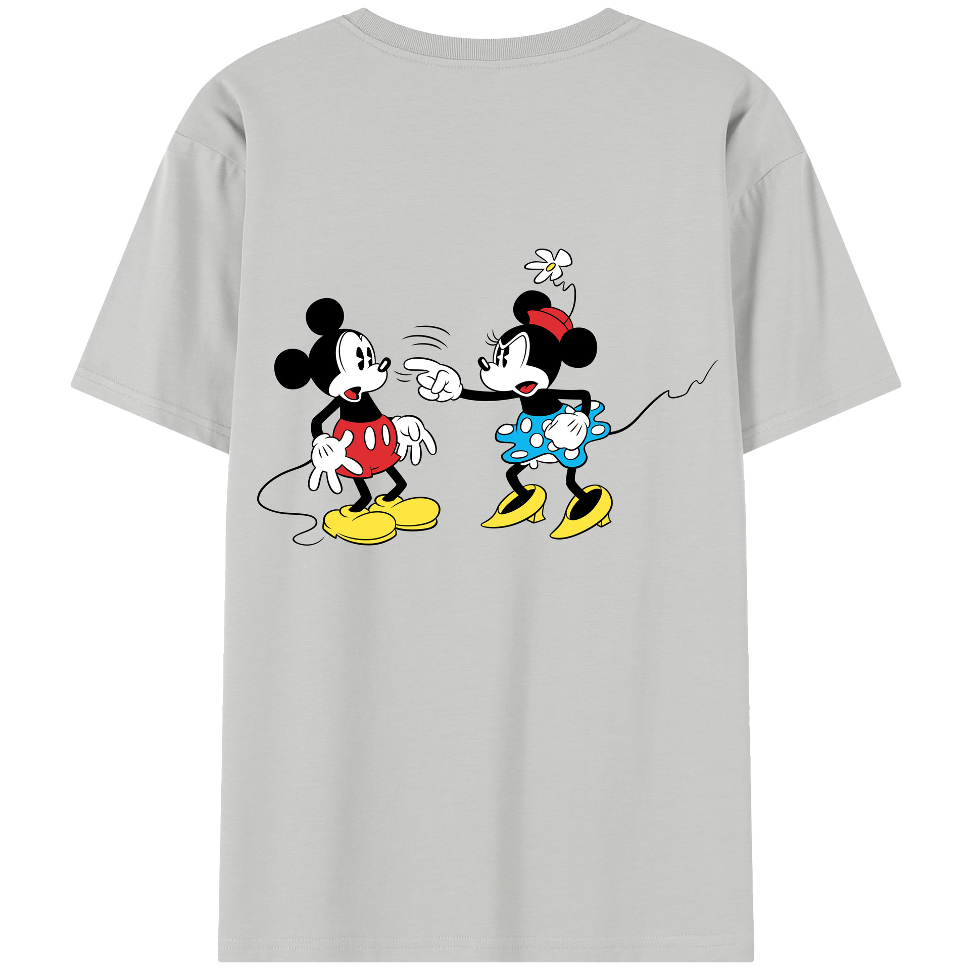 （画像用） ミッキーマウス Mickey Mouse 綿100％半袖Tシャツ（背面プリント）