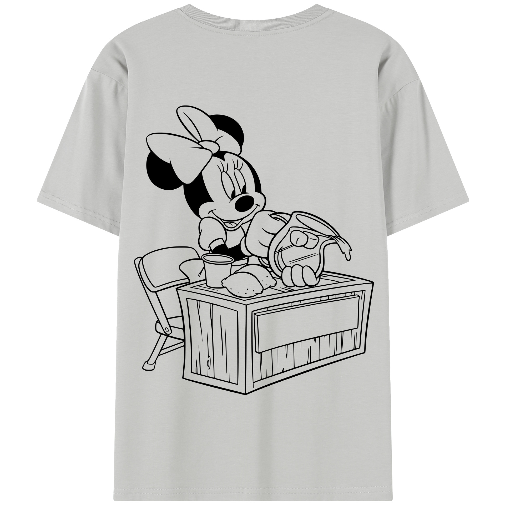 （画像用） ミッキーマウス Mickey Mouse 綿100％半袖Tシャツ（背面プリント）