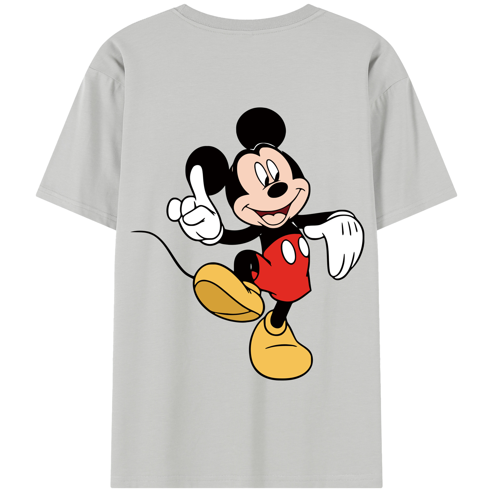 （画像用） ミッキーマウス Mickey Mouse 綿100％半袖Tシャツ（背面プリント）