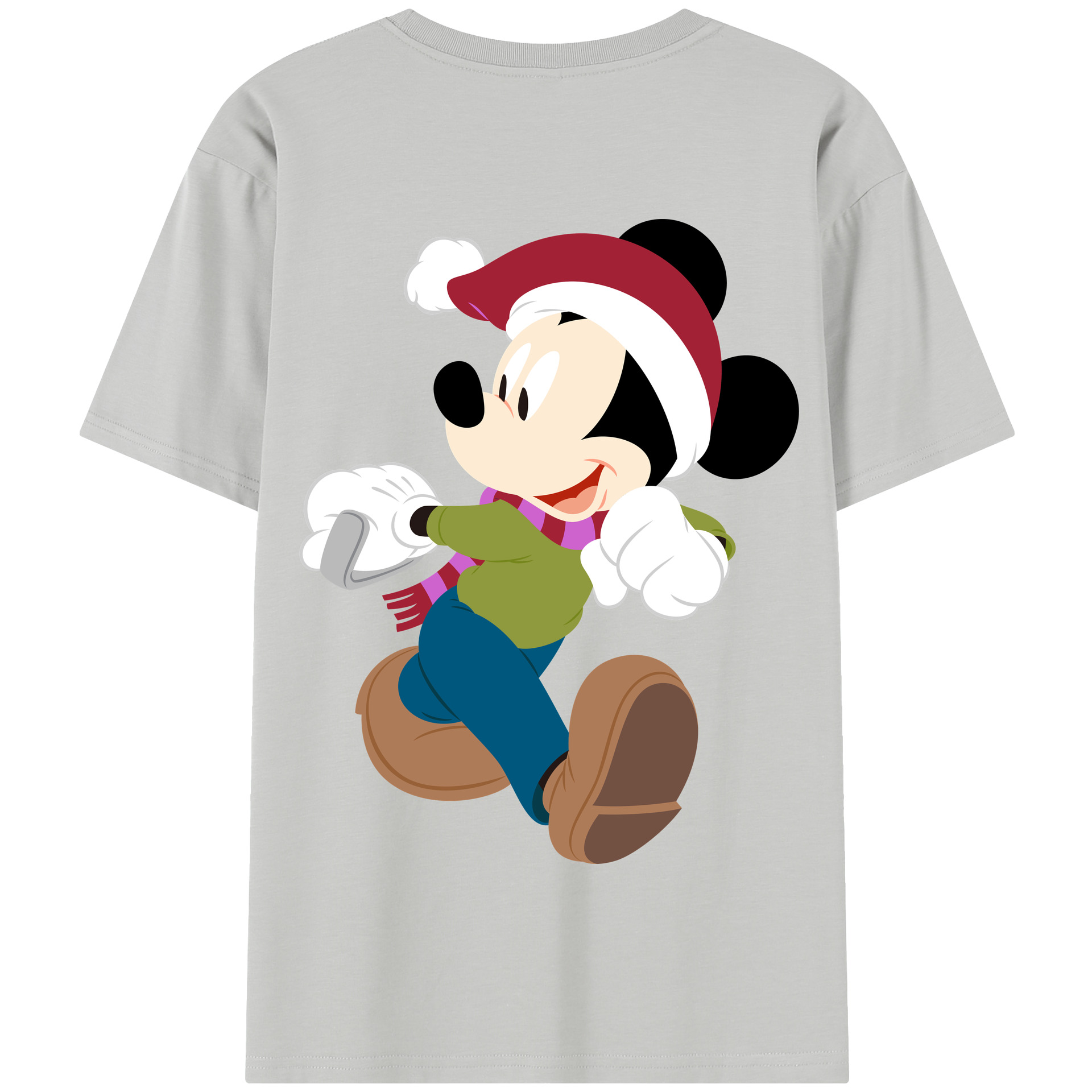 （画像用） ミッキーマウス Mickey Mouse 綿100％半袖Tシャツ（背面プリント）