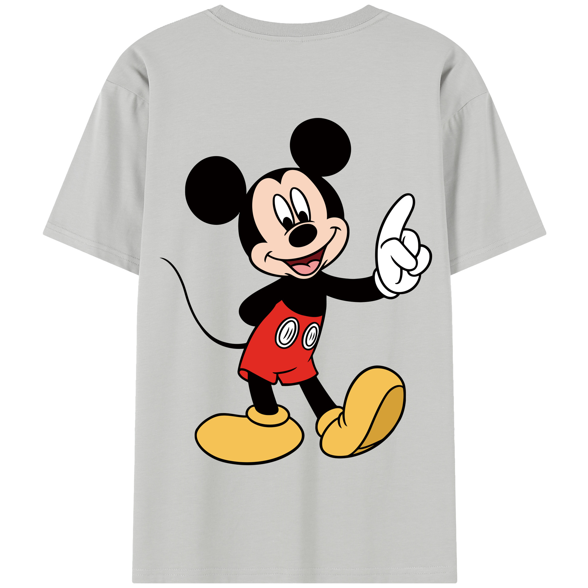 （画像用） ミッキーマウス Mickey Mouse 綿100％半袖Tシャツ（背面プリント）