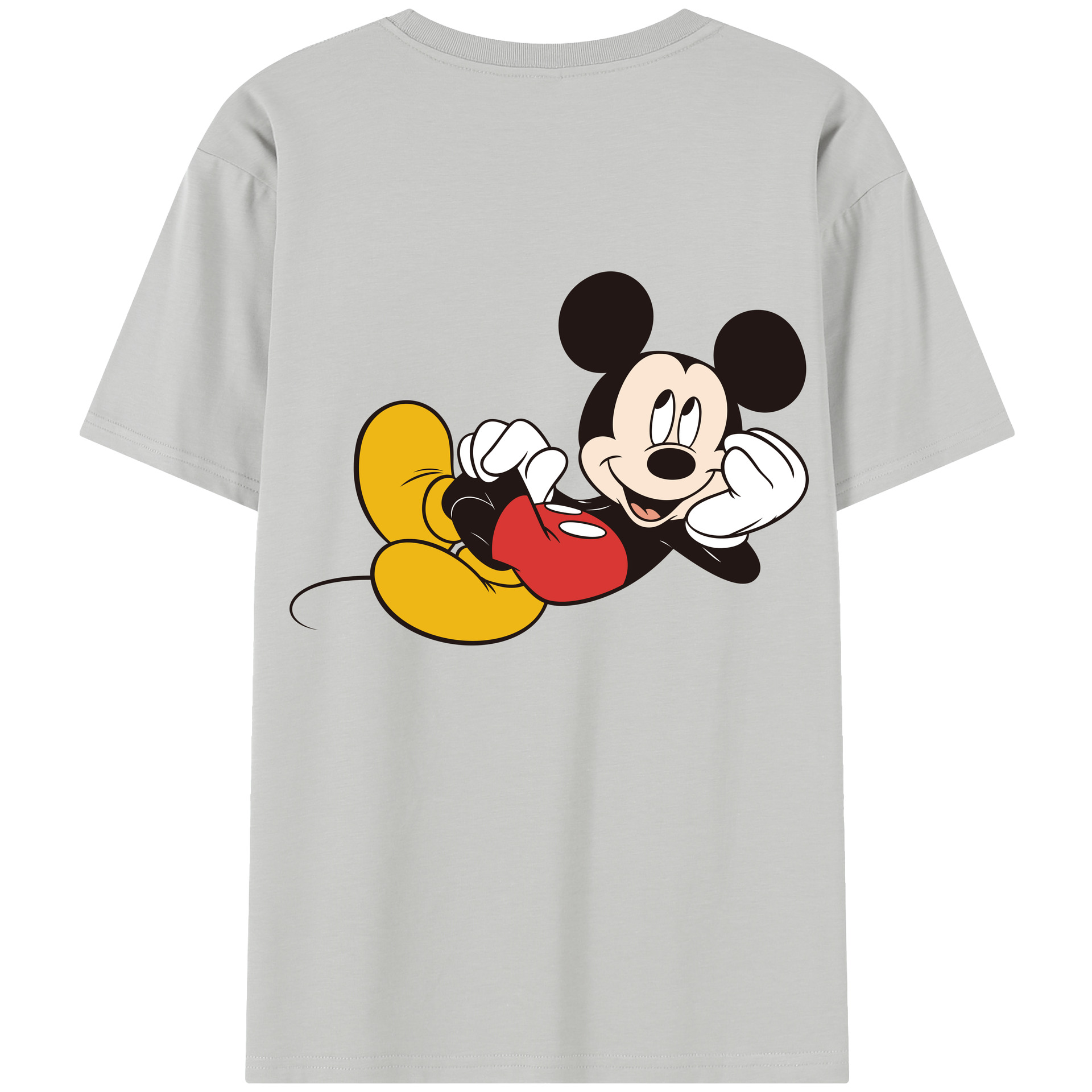 （画像用） ミッキーマウス Mickey Mouse 綿100％半袖Tシャツ（背面プリント）