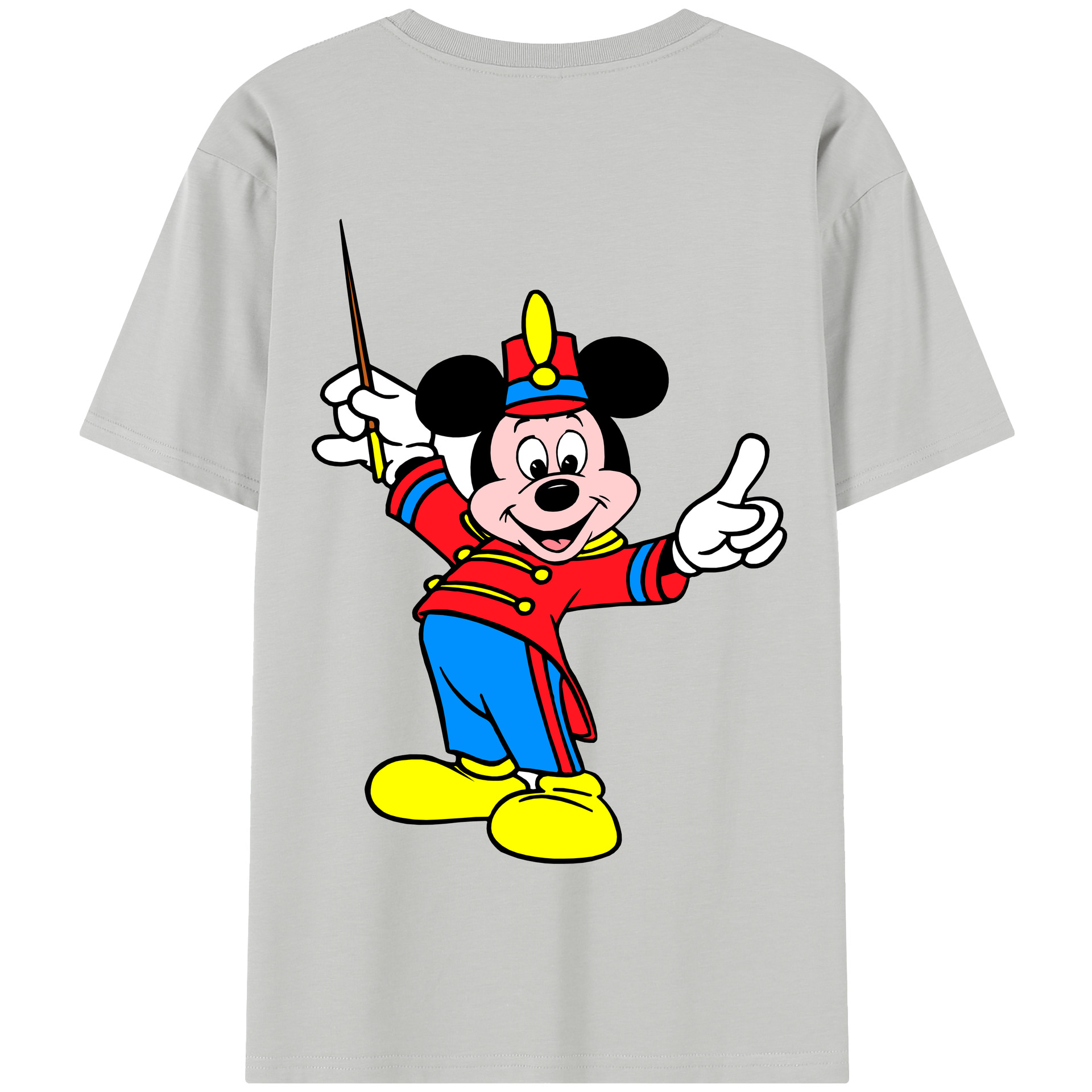 （画像用） ミッキーマウス Mickey Mouse 綿100％半袖Tシャツ（背面プリント）