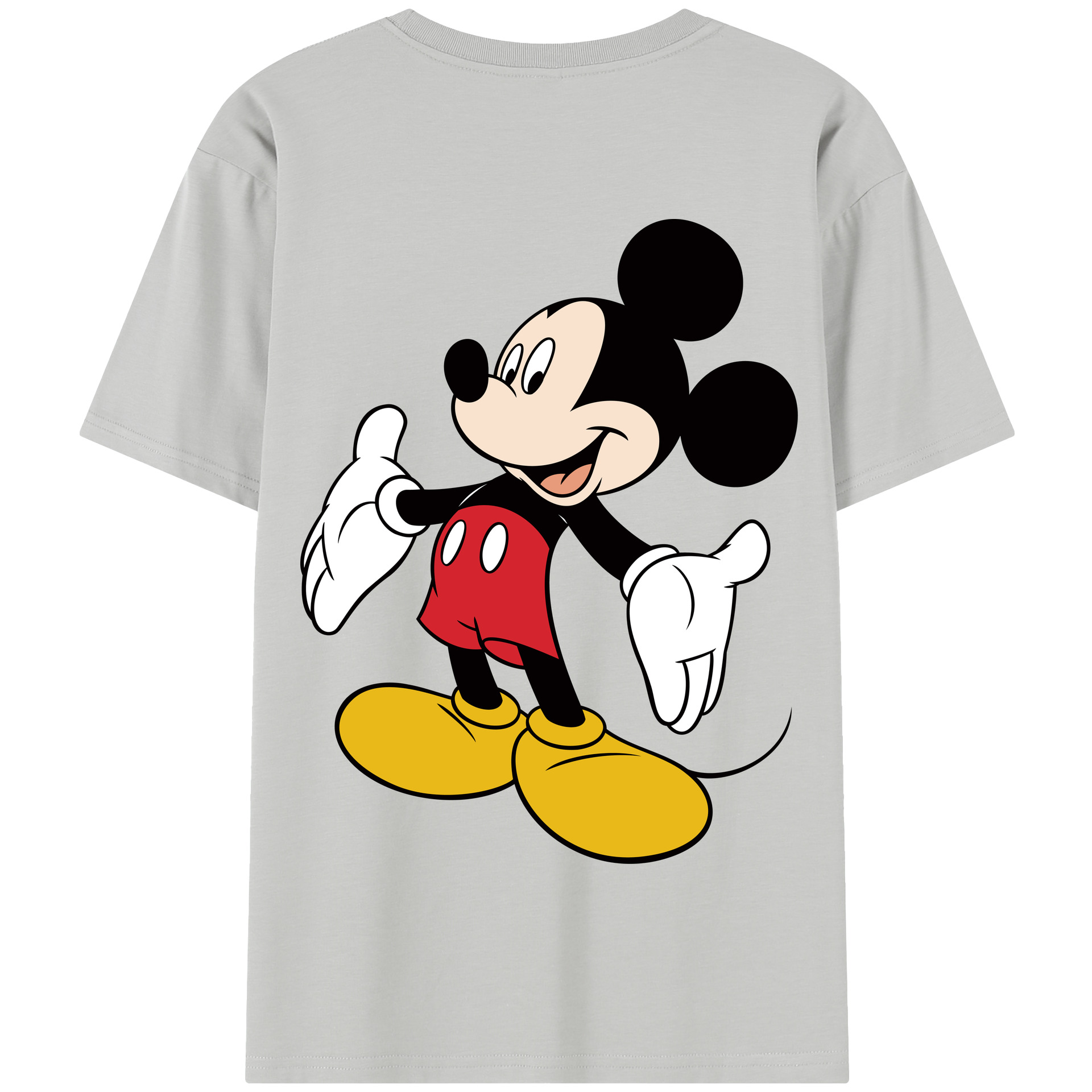 （画像用） ミッキーマウス Mickey Mouse 綿100％半袖Tシャツ（背面プリント）