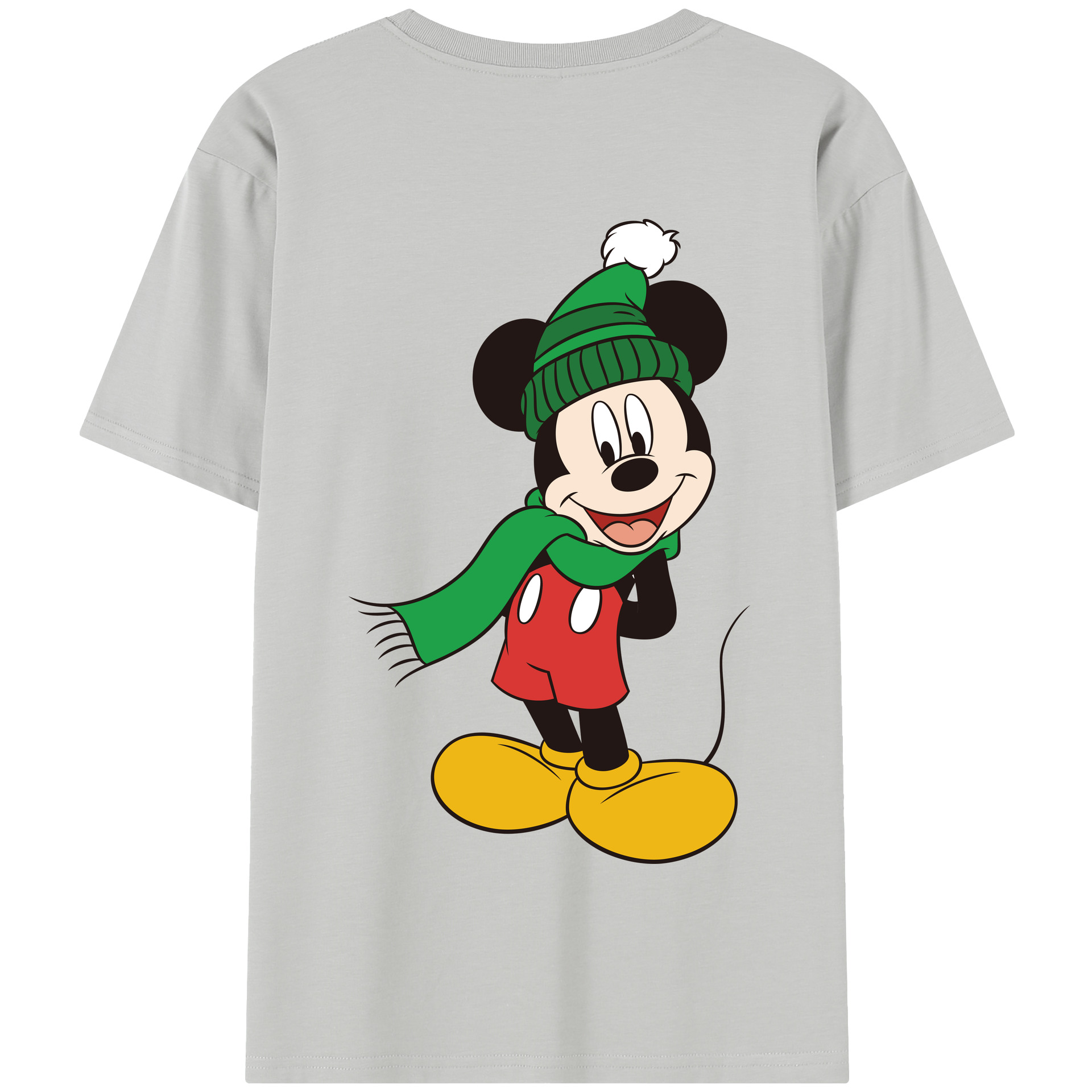 （画像用） ミッキーマウス Mickey Mouse 綿100％半袖Tシャツ（背面プリント）