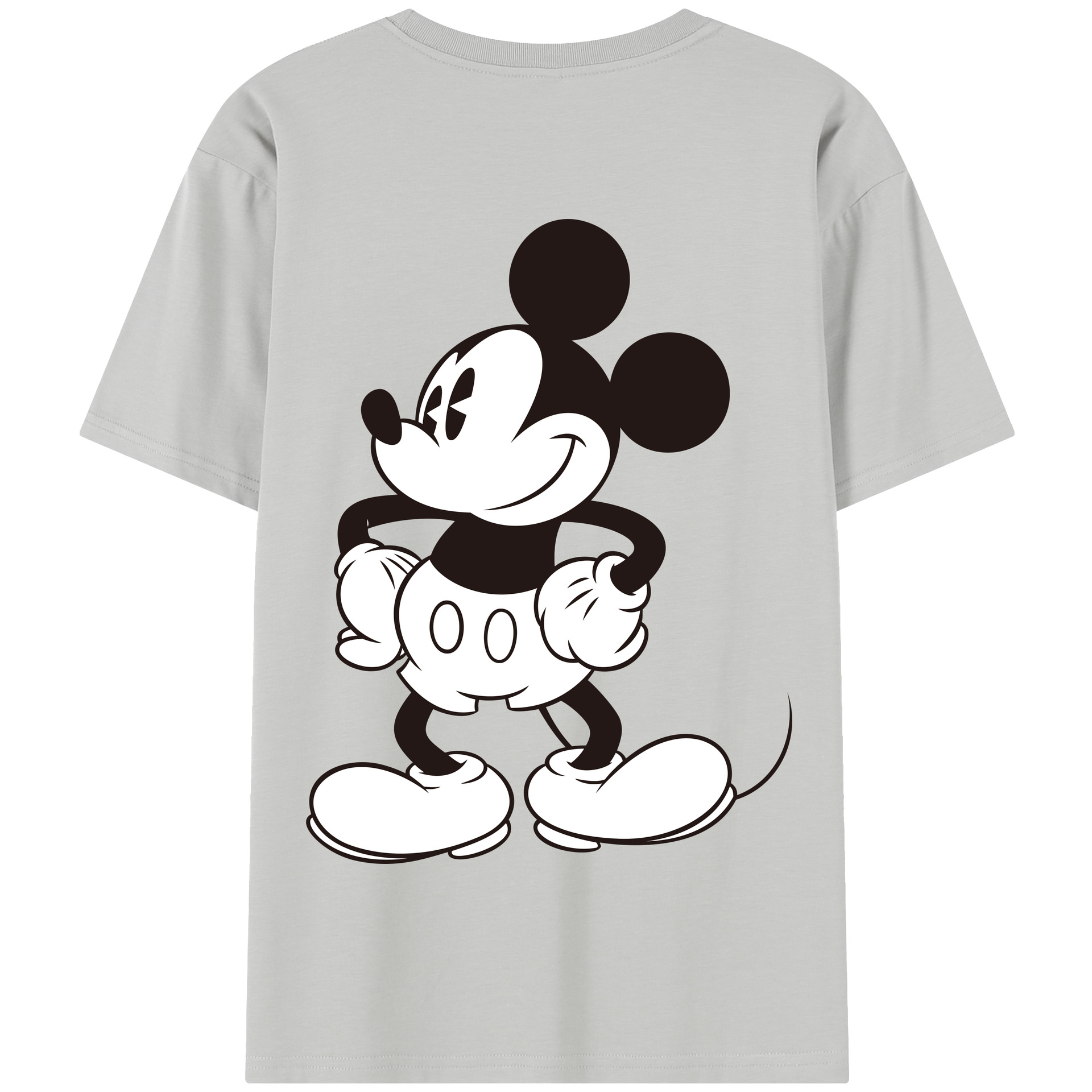 （画像用） ミッキーマウス Mickey Mouse 綿100％半袖Tシャツ（背面プリント）