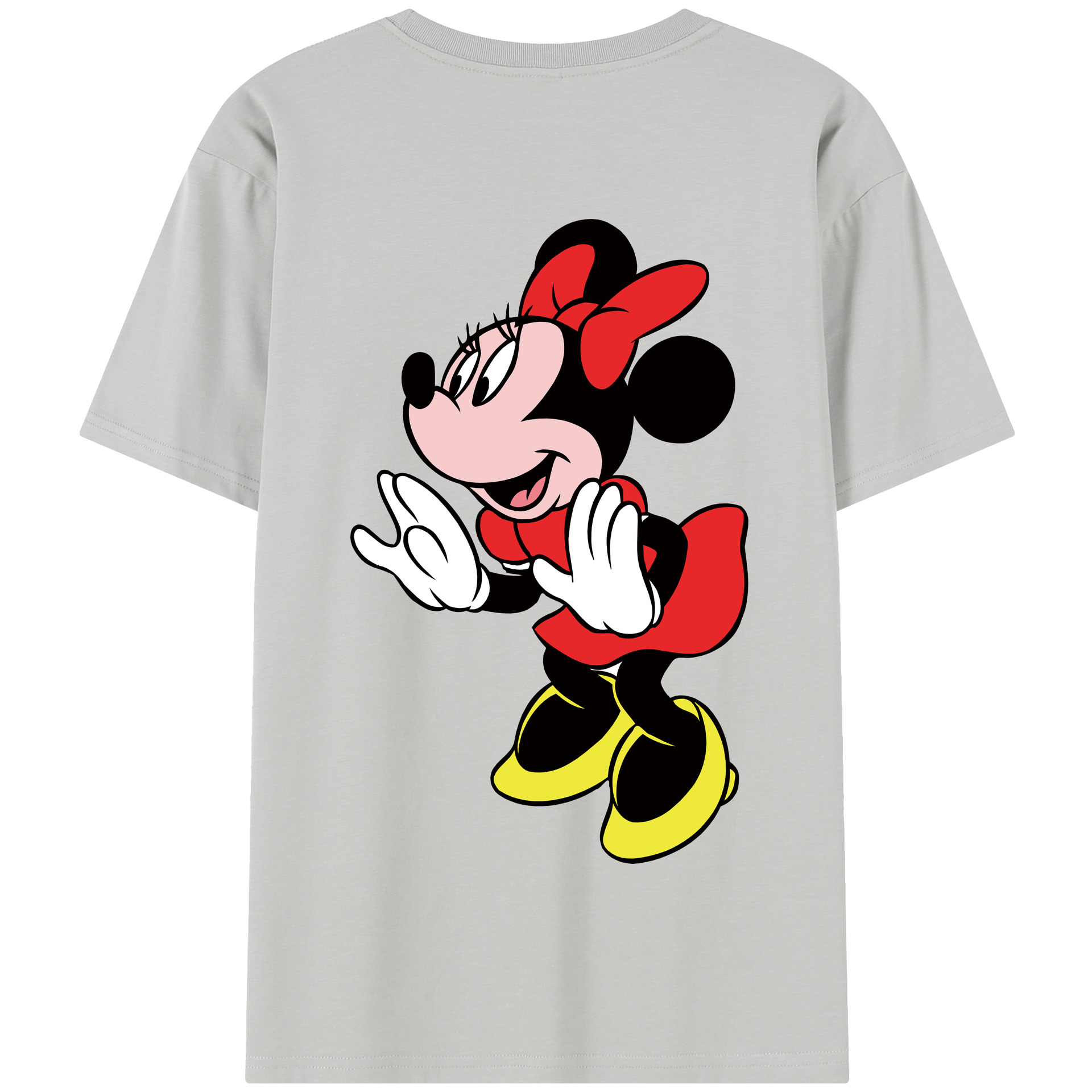 （画像用） ミッキーマウス Mickey Mouse 綿100％半袖Tシャツ（背面プリント）