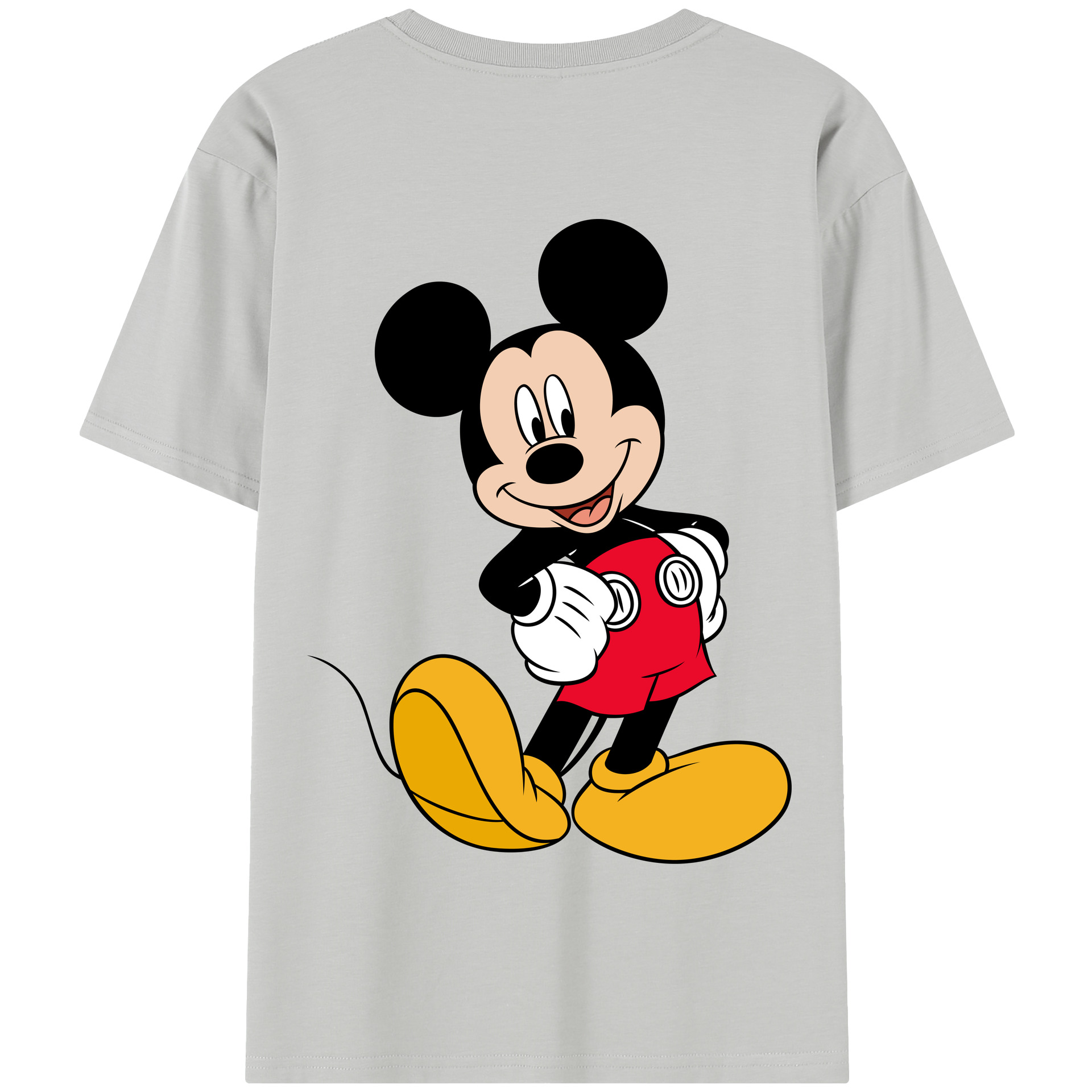 （画像用） ミッキーマウス Mickey Mouse 綿100％半袖Tシャツ（背面プリント）