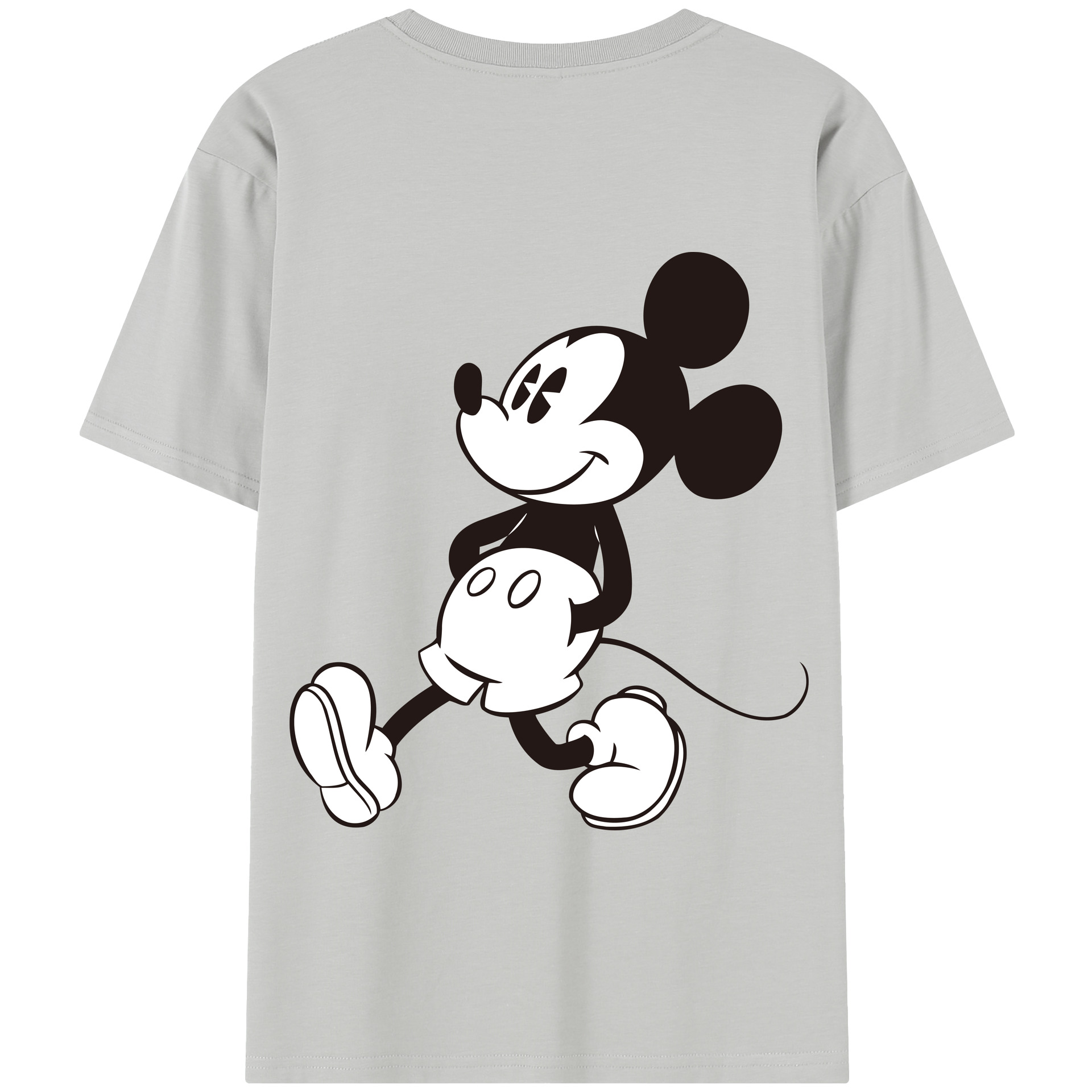 （画像用） ミッキーマウス Mickey Mouse 綿100％半袖Tシャツ（背面プリント）