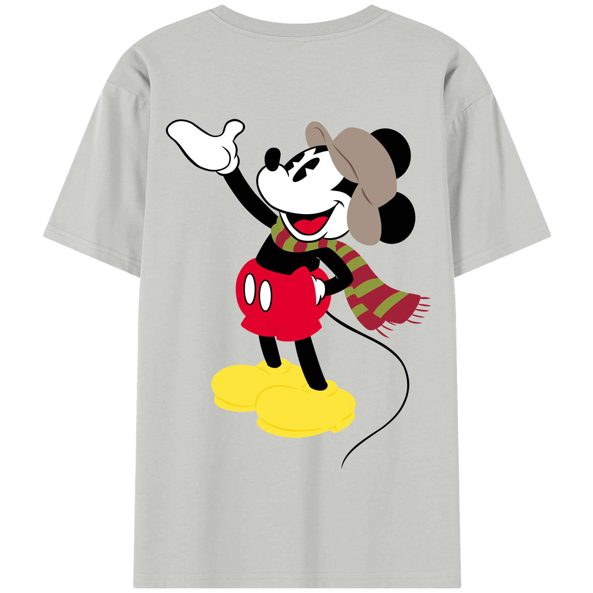 （画像用） ミッキーマウス Mickey Mouse 綿100％半袖Tシャツ（背面プリント）