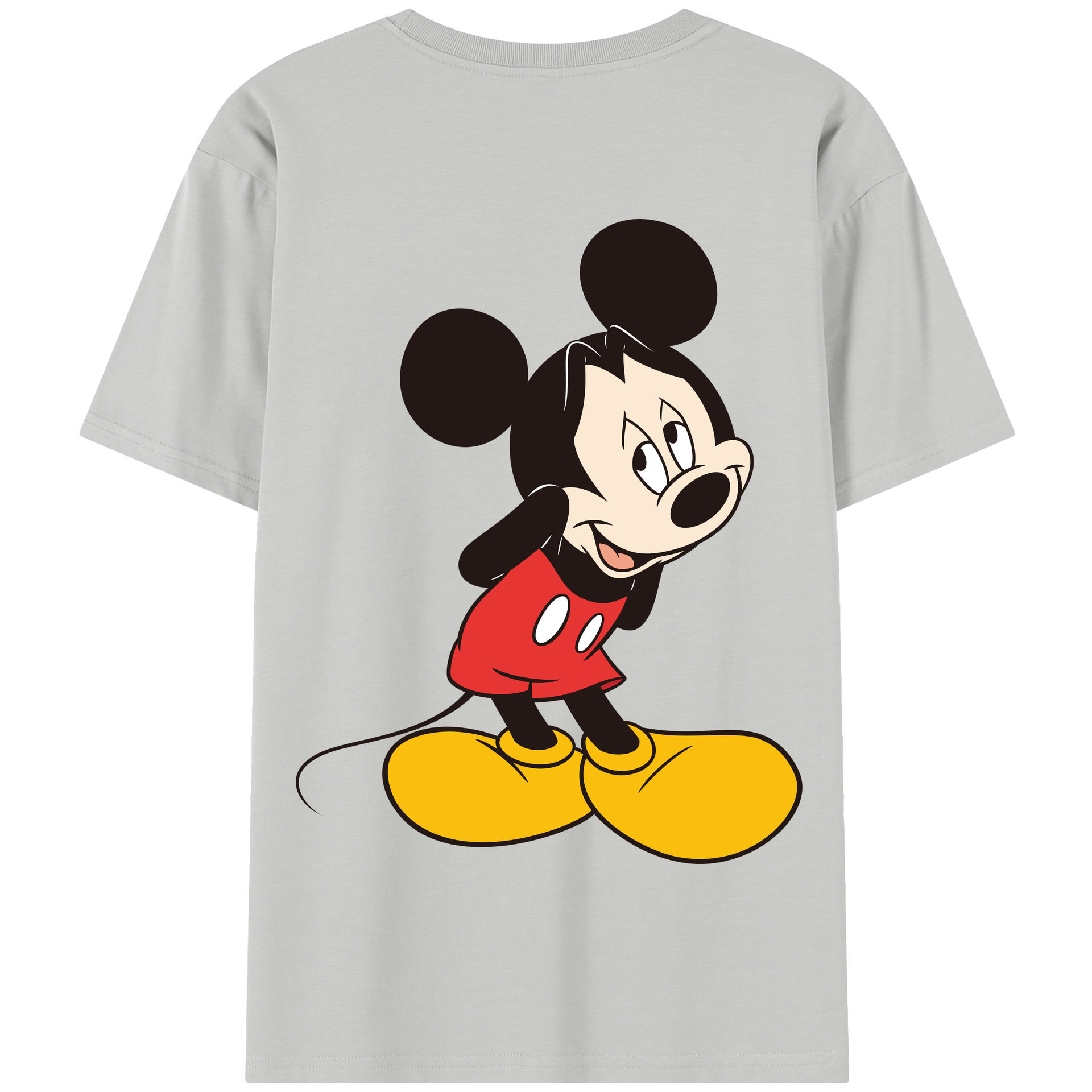 （画像用） ミッキーマウス Mickey Mouse 綿100％半袖Tシャツ（背面プリント）