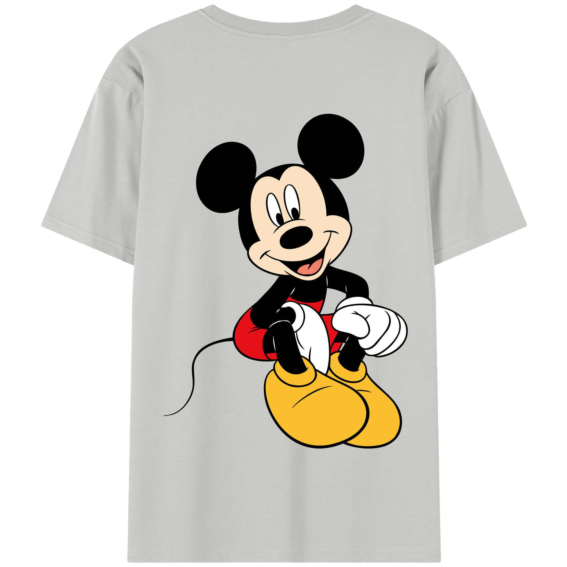 （画像用） ミッキーマウス Mickey Mouse 綿100％半袖Tシャツ（背面プリント）