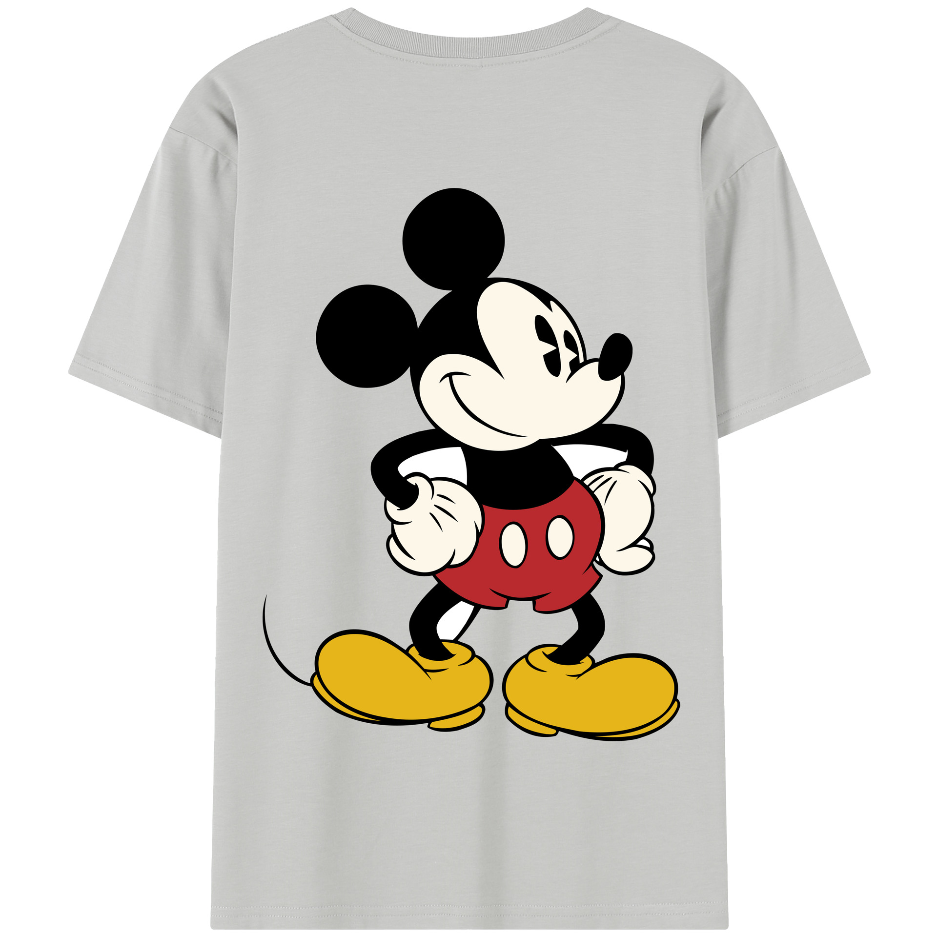（画像用） ミッキーマウス Mickey Mouse 綿100％半袖Tシャツ（背面プリント）