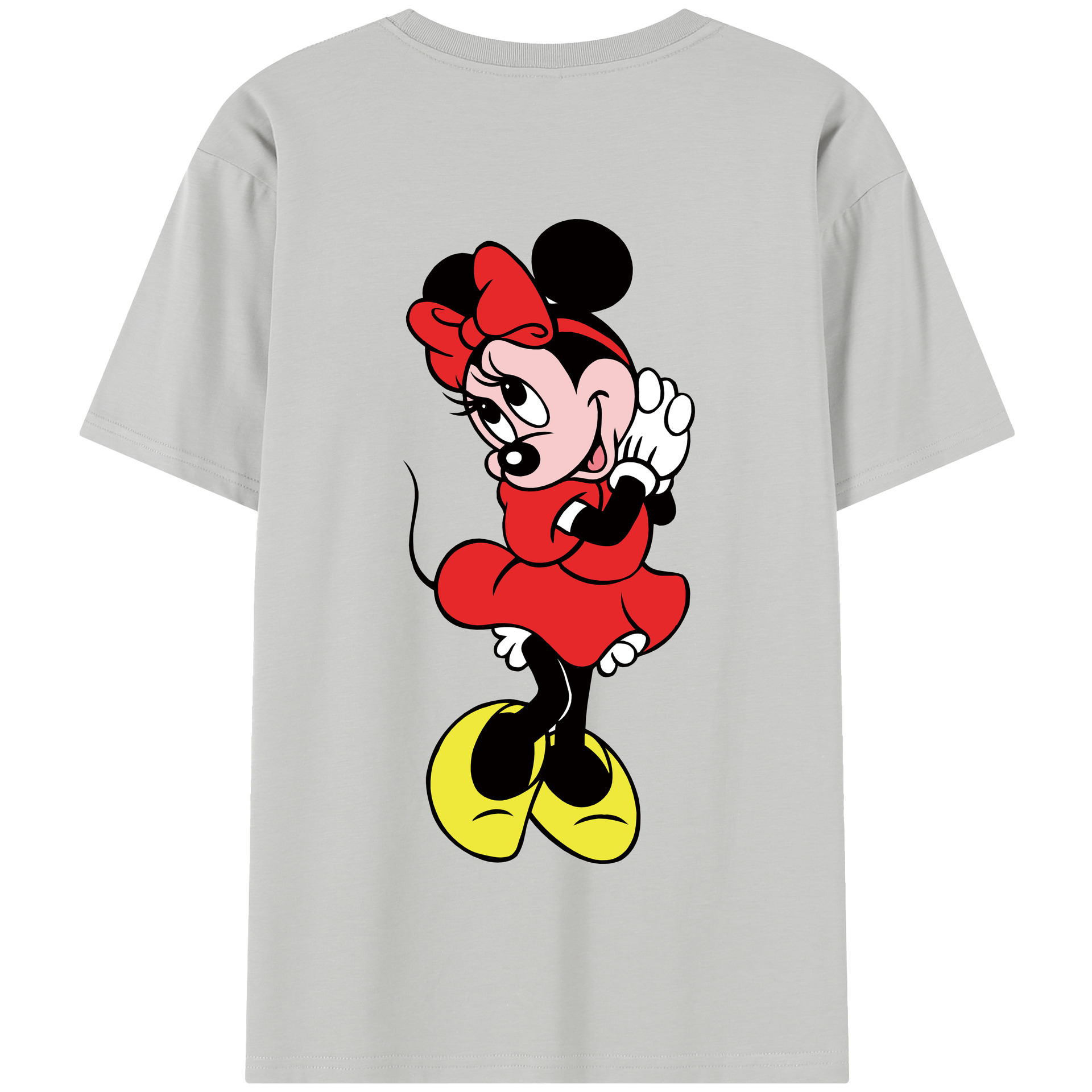 （画像用） ミッキーマウス Mickey Mouse 綿100％半袖Tシャツ（背面プリント）
