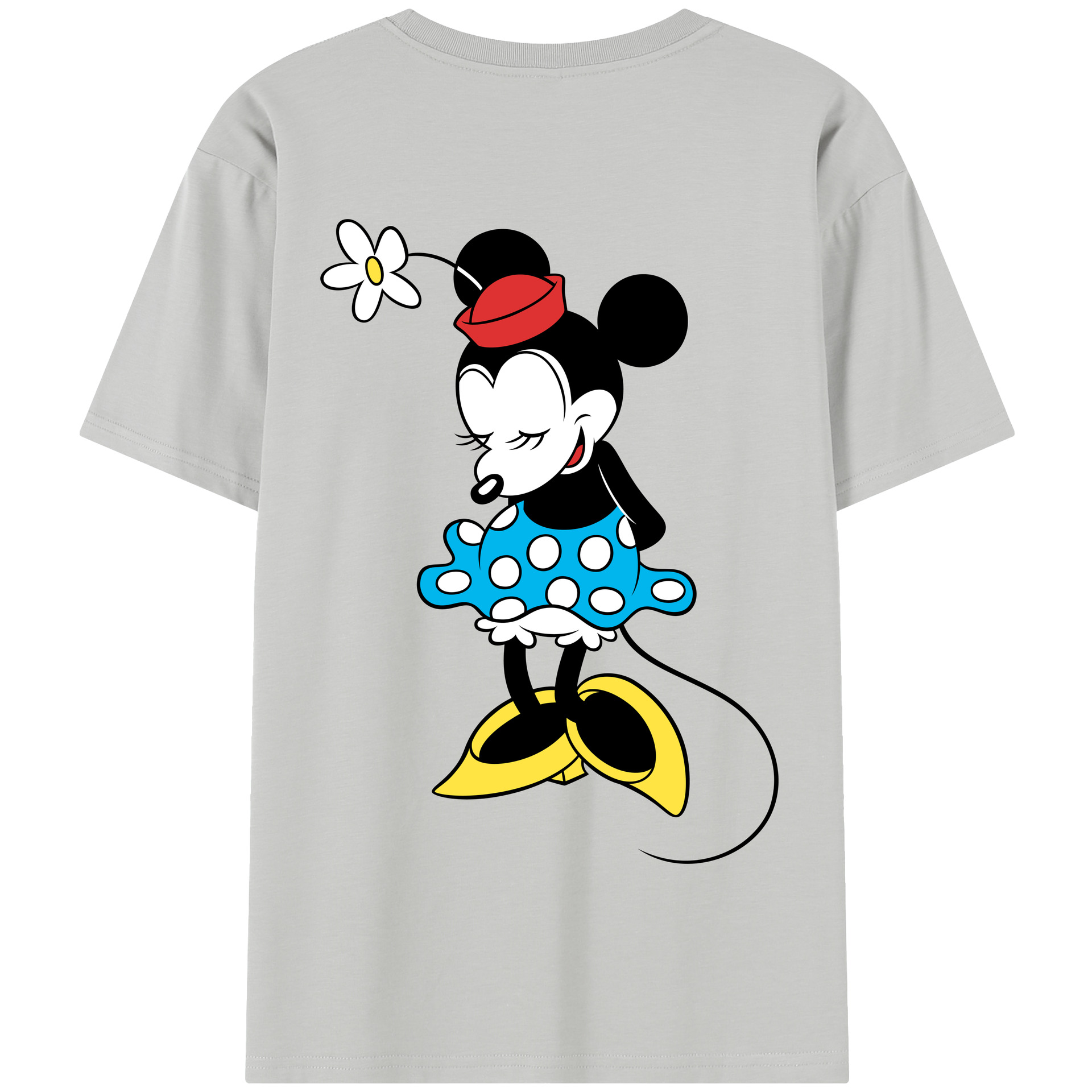 （画像用） ミッキーマウス Mickey Mouse 綿100％半袖Tシャツ（背面プリント）