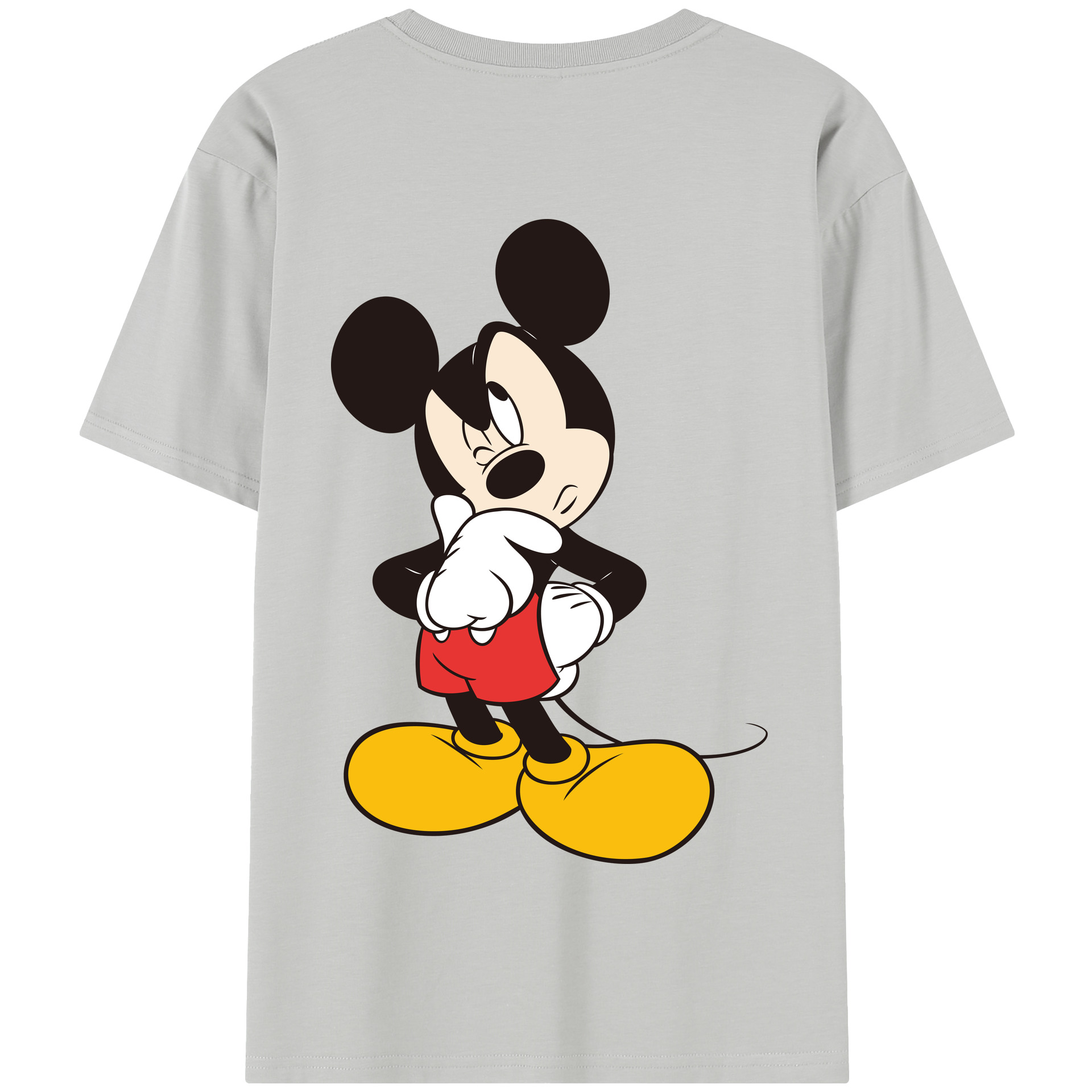 （画像用） ミッキーマウス Mickey Mouse 綿100％半袖Tシャツ（背面プリント）