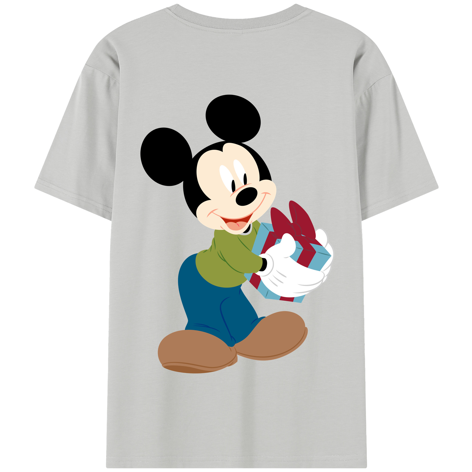 （画像用） ミッキーマウス Mickey Mouse 綿100％半袖Tシャツ（背面プリント）