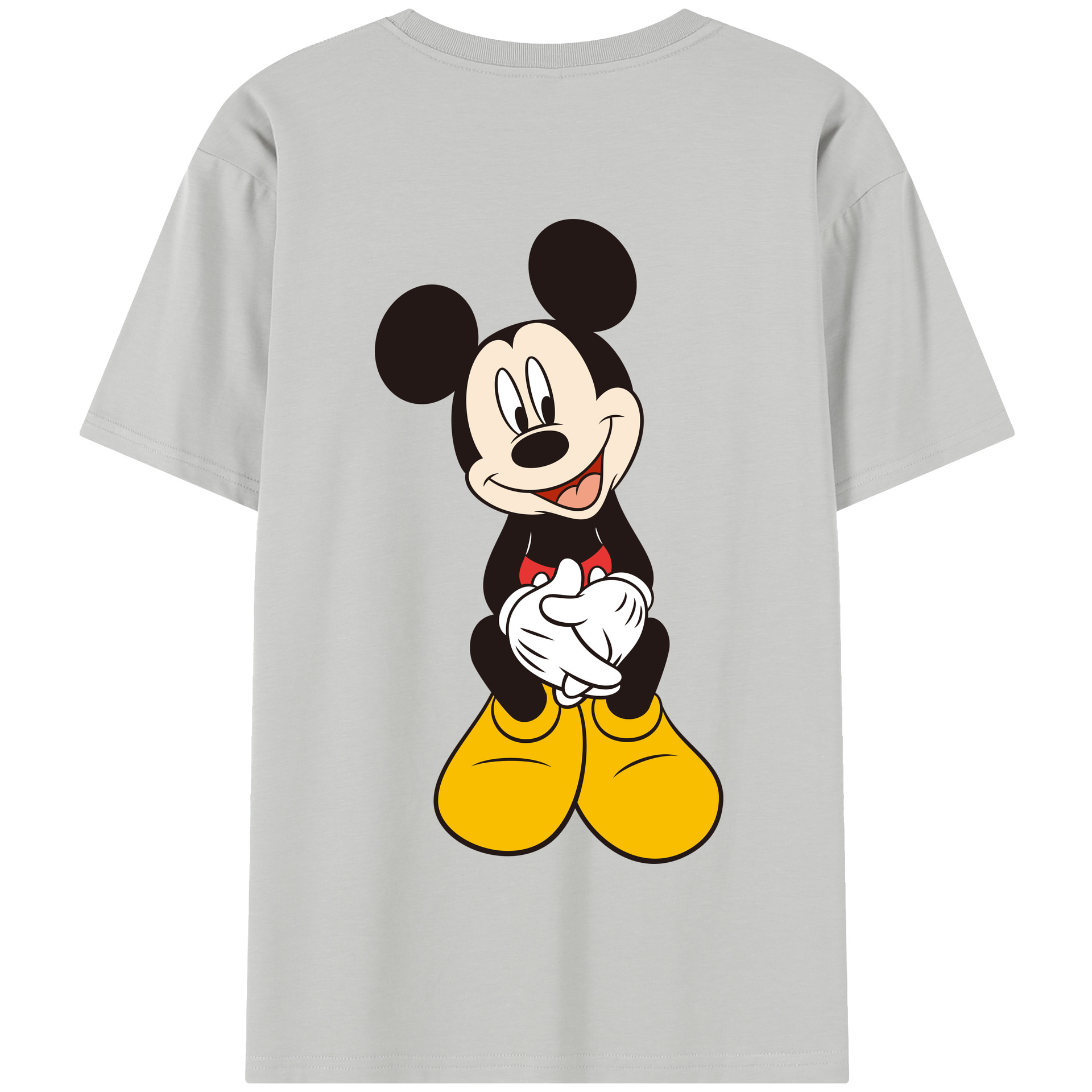 （画像用） ミッキーマウス Mickey Mouse 綿100％半袖Tシャツ（背面プリント）
