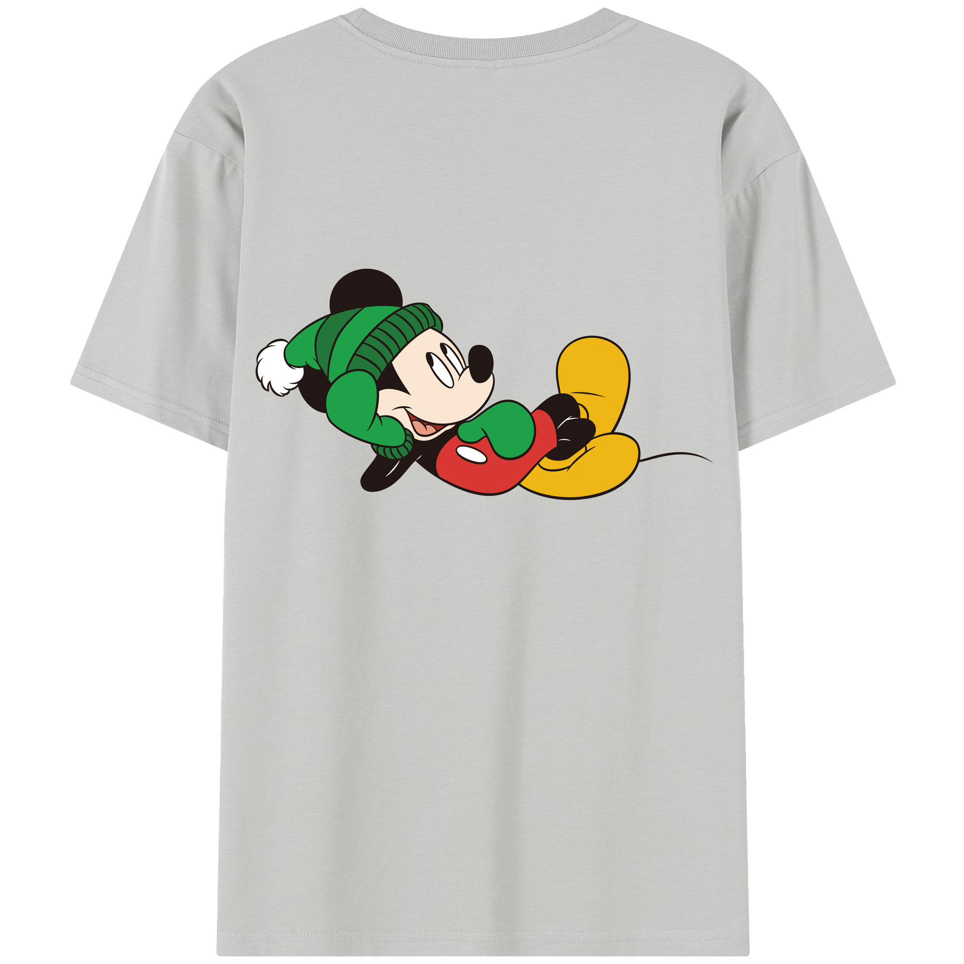 （画像用） ミッキーマウス Mickey Mouse 綿100％半袖Tシャツ（背面プリント）