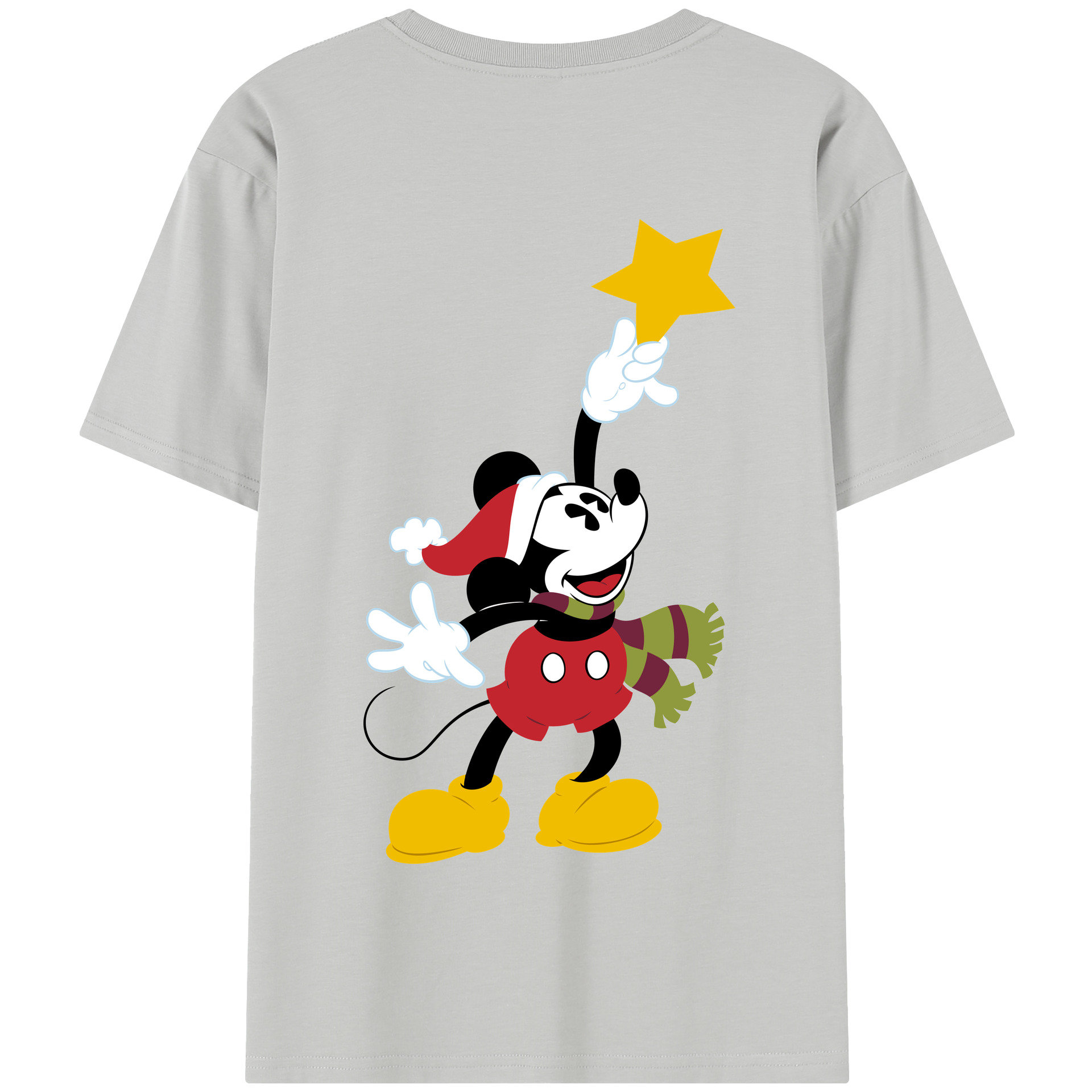 （画像用） ミッキーマウス Mickey Mouse 綿100％半袖Tシャツ（背面プリント）