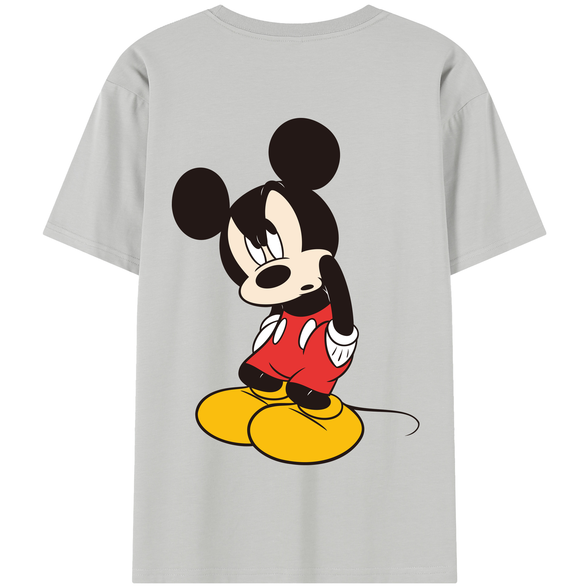 （画像用） ミッキーマウス Mickey Mouse 綿100％半袖Tシャツ（背面プリント）