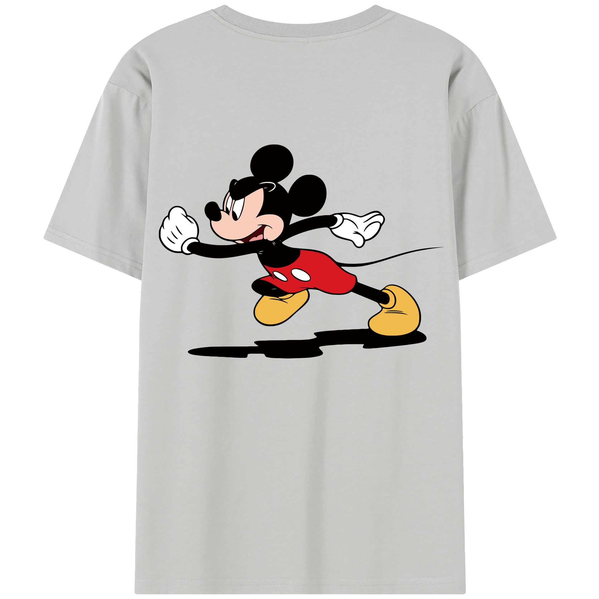 （画像用） ミッキーマウス Mickey Mouse 綿100％半袖Tシャツ（背面プリント）
