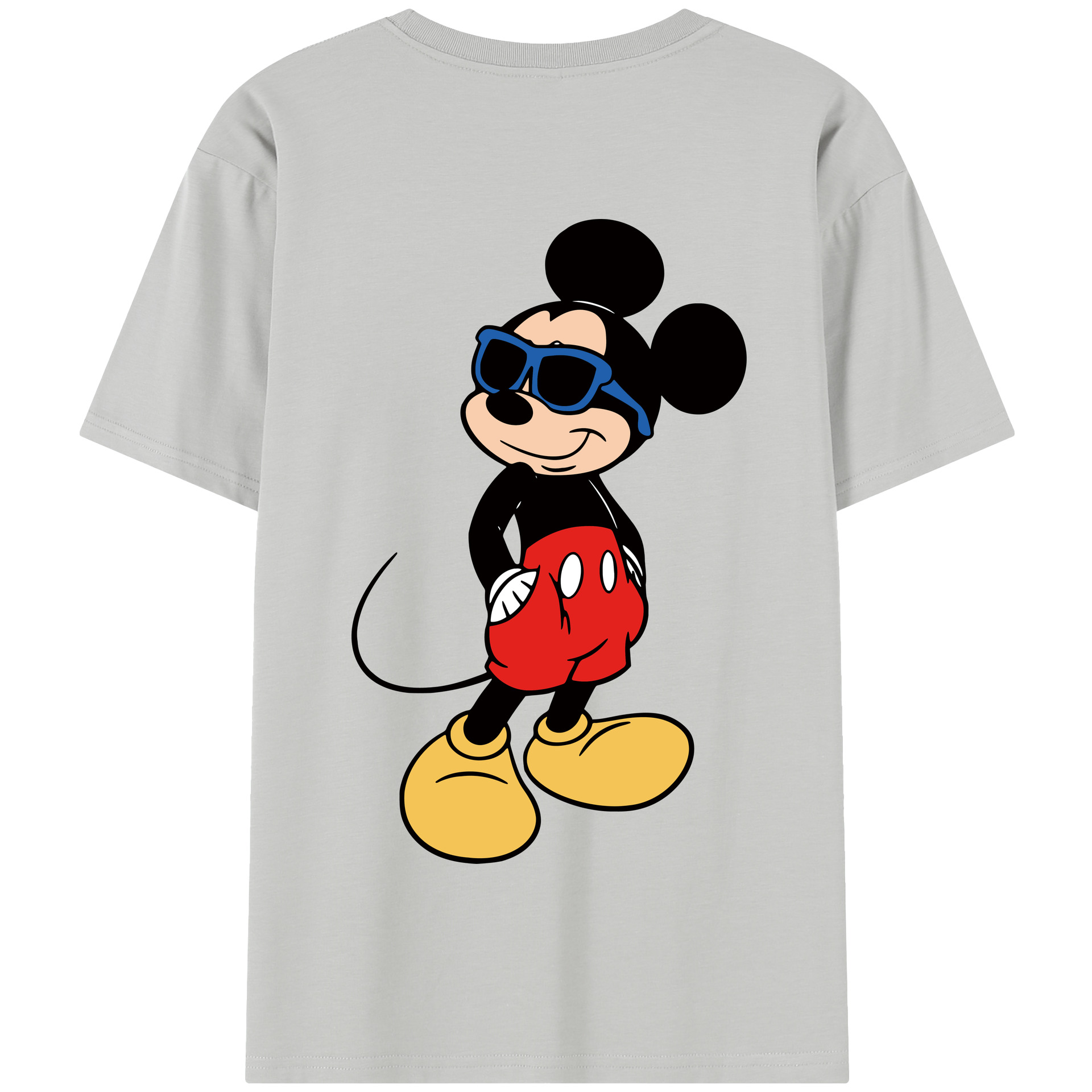 （画像用） ミッキーマウス Mickey Mouse 綿100％半袖Tシャツ（背面プリント）