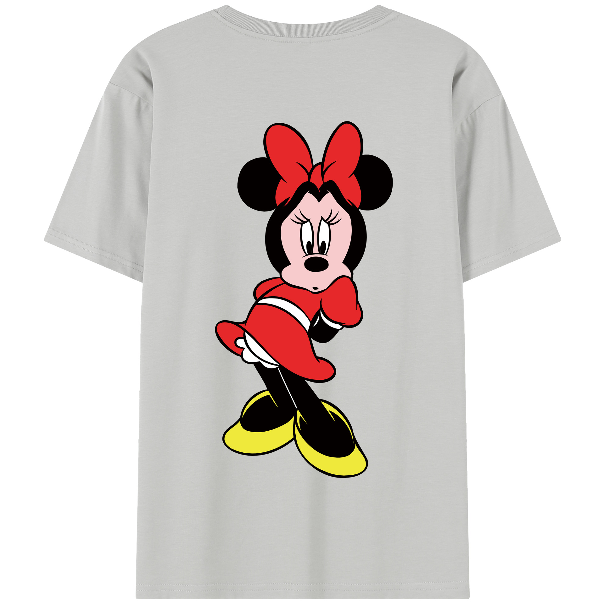ミッキーマウス Mickey Mouse 綿100％半袖Tシャツ（背面プリント）