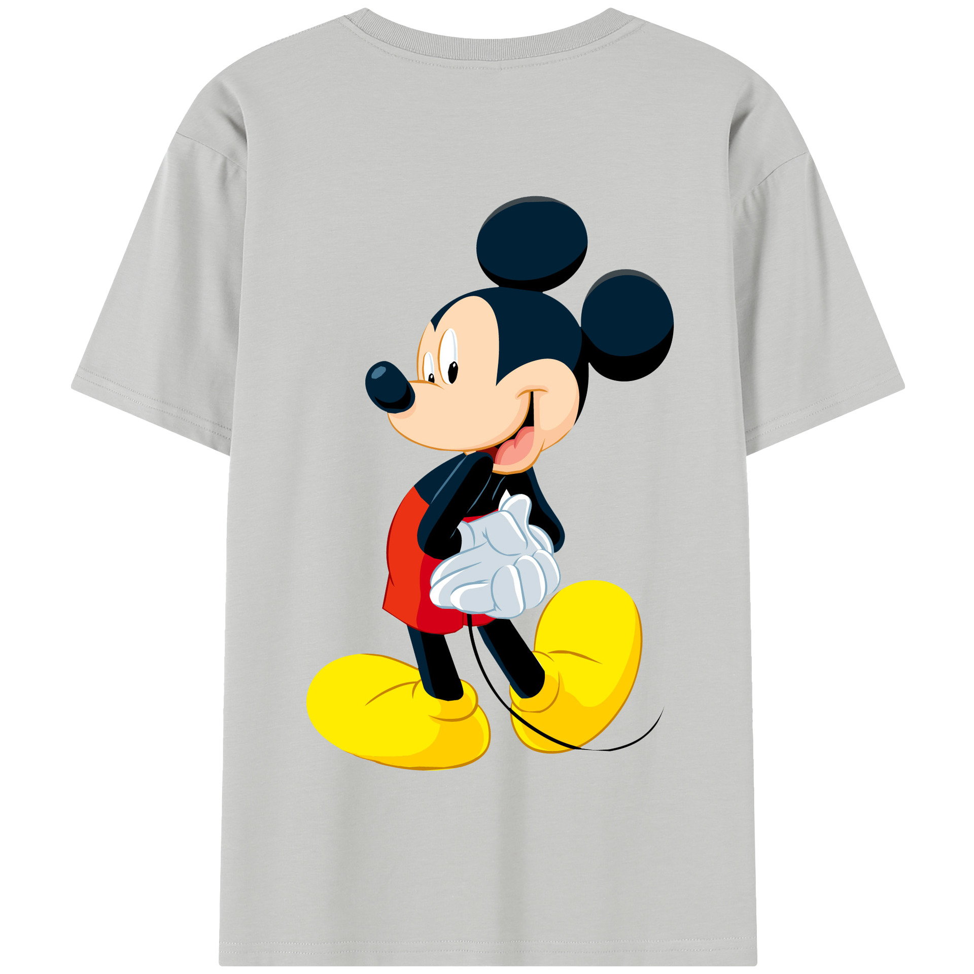 （画像用） ミッキーマウス Mickey Mouse 綿100％半袖Tシャツ（背面プリント）