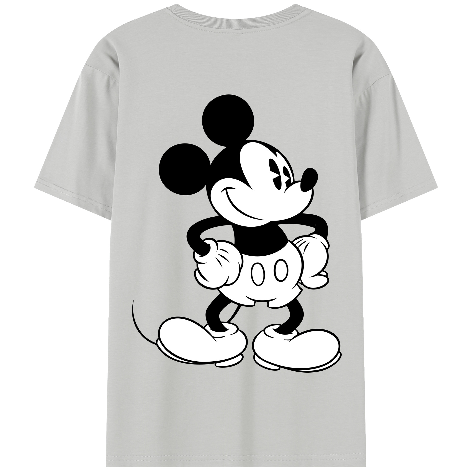 （画像用） ミッキーマウス Mickey Mouse 綿100％半袖Tシャツ（背面プリント）