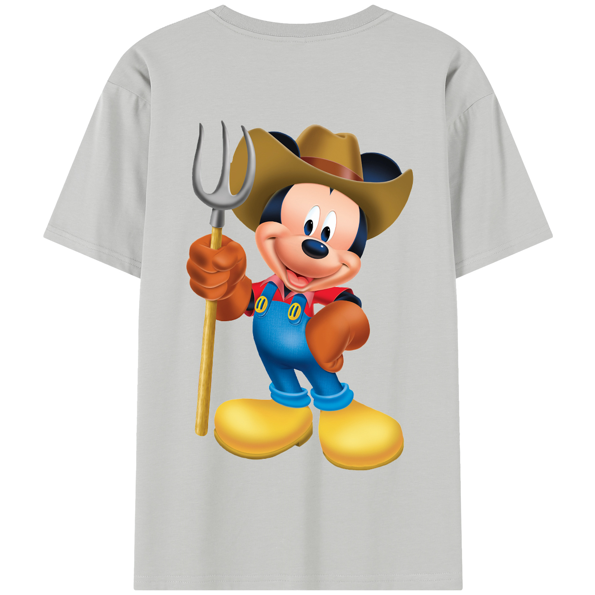 （画像用） ミッキーマウス Mickey Mouse 綿100％半袖Tシャツ（背面プリント）