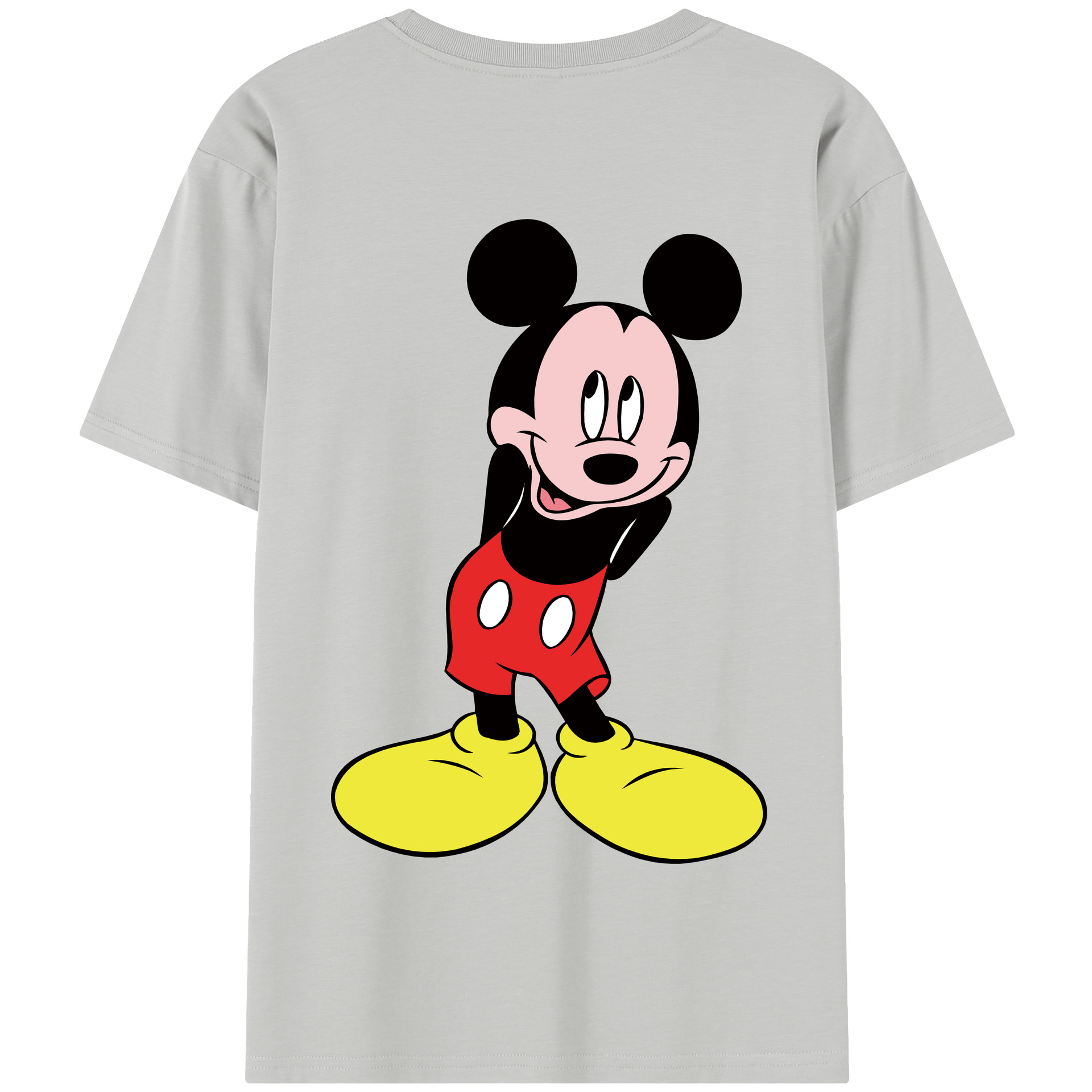 （画像用） ミッキーマウス Mickey Mouse 綿100％半袖Tシャツ（背面プリント）