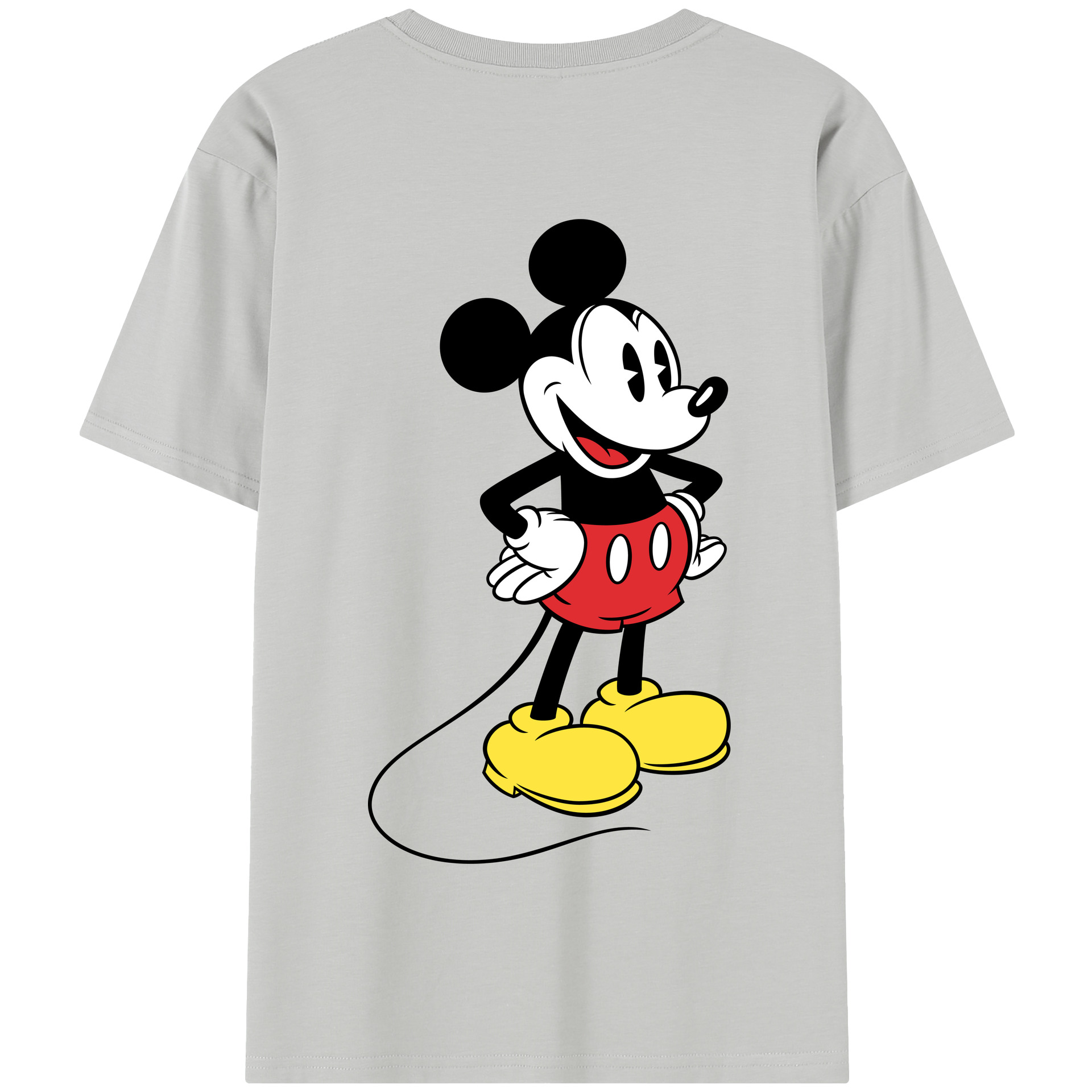 （画像用） ミッキーマウス Mickey Mouse 綿100％半袖Tシャツ（背面プリント）