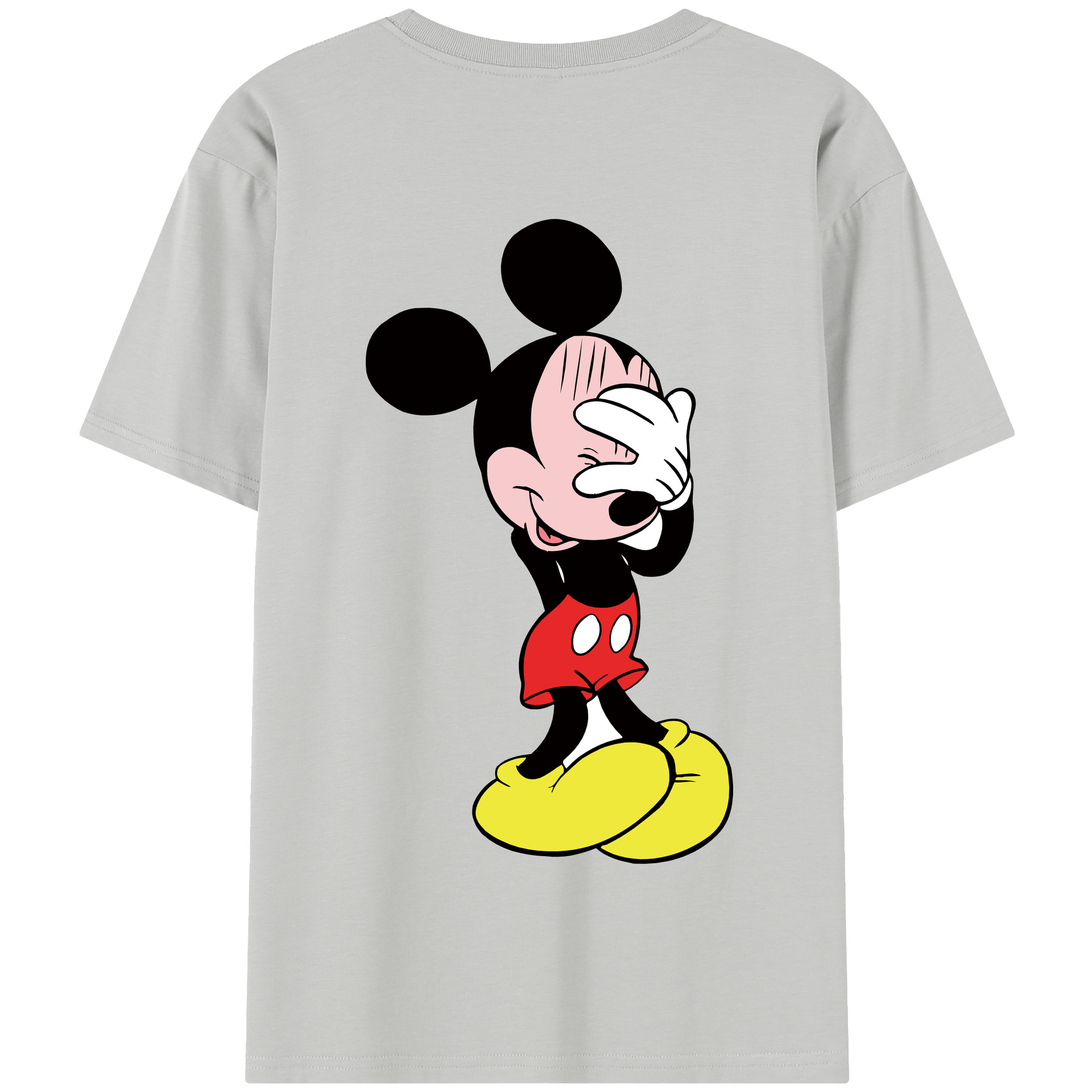 （画像用） ミッキーマウス Mickey Mouse 綿100％半袖Tシャツ（背面プリント）